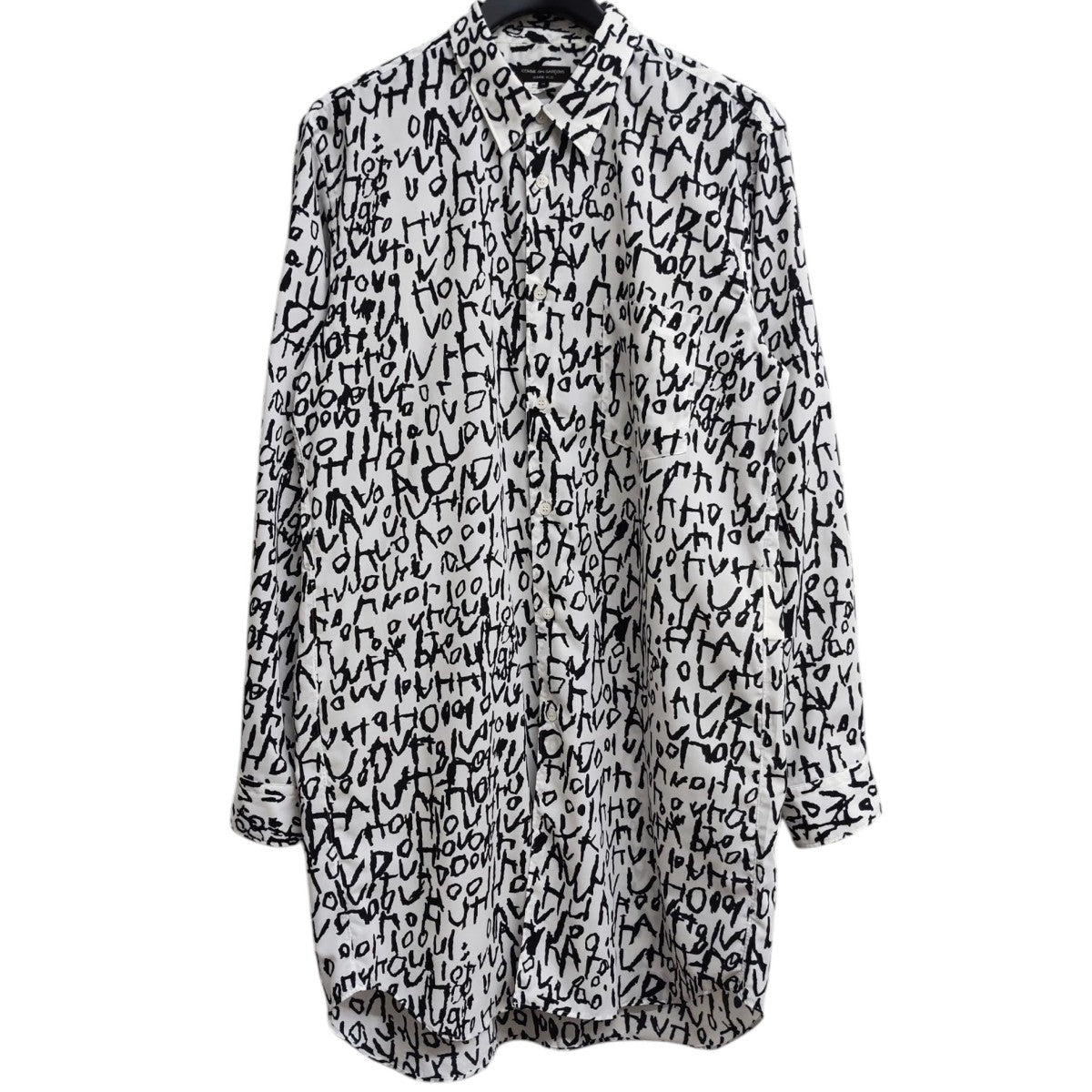 コムデギャルソンオムプリュス ロンT エステル総柄穴あき AD2023 S コムデギャルソンオムプリュス ロンT エステル総柄穴あき AD2023