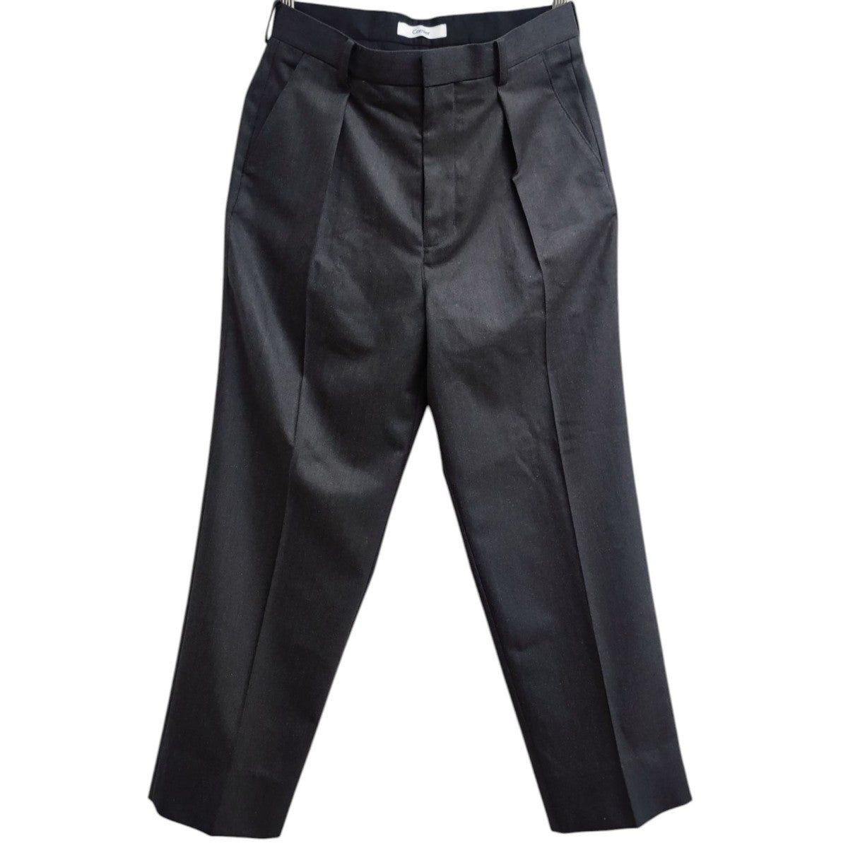 Cornier(コルニエ) WOOL SILK HERRINGBONE SLACKS スラックス グレー