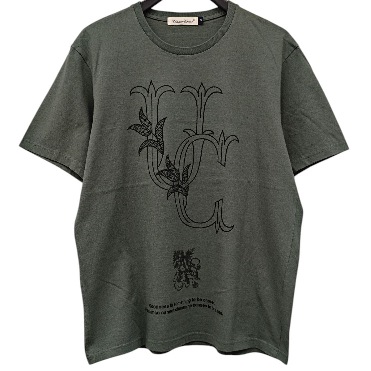 UNDERCOVER(アンダーカバー) プリントTシャツ オリーブ サイズ 3