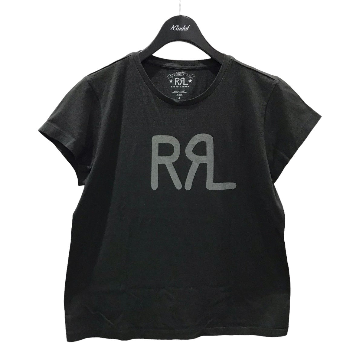 RRL(ダブルアールエル) ロゴプリントTシャツ ブラック・グレー サイズ 12｜【公式】カインドオルオンライン ブランド古着・中古通販【kindal】