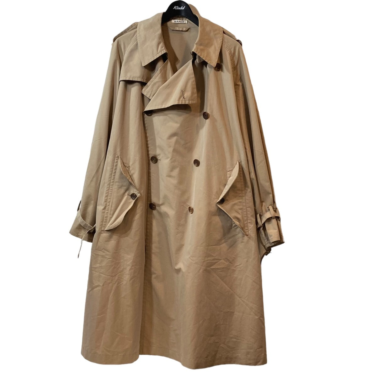 AURALEE(オーラリー) FINX POLYESTER BIG TRENCH COAT トレンチコート A8SC01FP A8SC01FP  ベージュ サイズ 13｜【公式】カインドオルオンライン ブランド古着・中古通販【kindal】