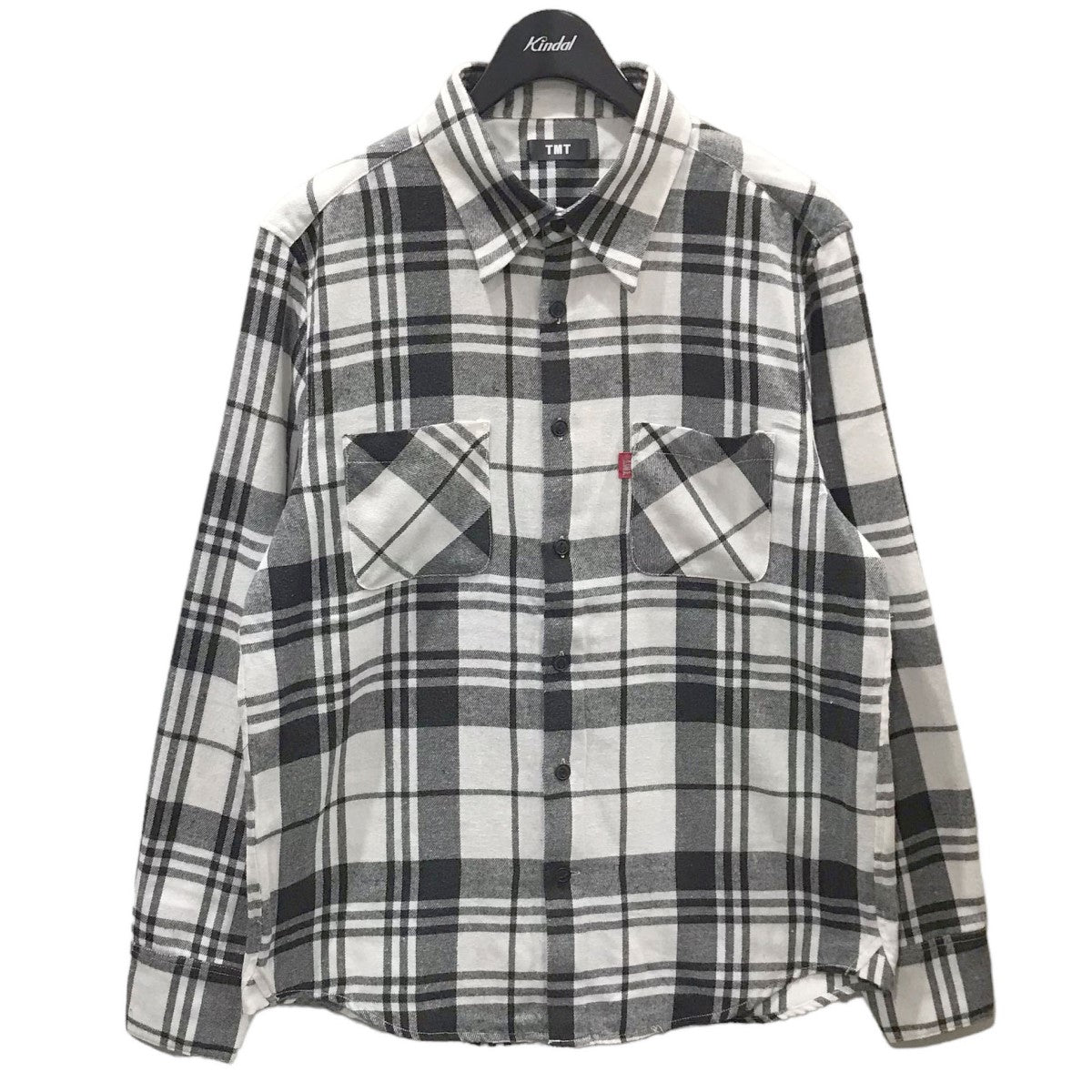 TMT(ティーエムティー) チェック柄ネルシャツ WOOLY PLAID SHIRTS TSH-F2306 TSH-F2306 ホワイト・ブラック  サイズ L｜【公式】カインドオルオンライン ブランド古着・中古通販【kindal】