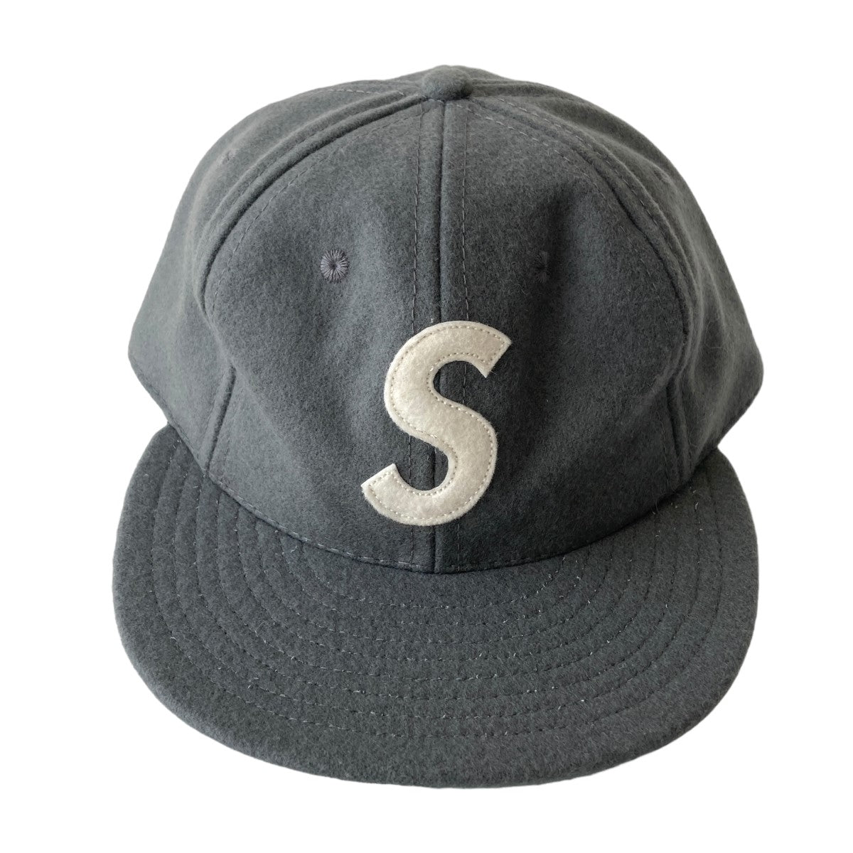 希少サイズ supreme box logo星条旗 グレー cap キャップ - 帽子
