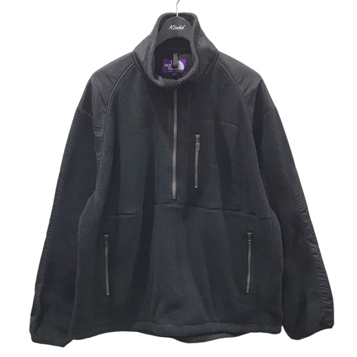 THE NORTHFACE PURPLELABEL(ザノースフェイスパープルレーベル) ハーフジッププルオーバーフリースジャケット POLARTEC  Field Fleece Pullover ポーラテック フィールドフリースプルオーバー NA2152N NA2152N ブラック サイズ ...