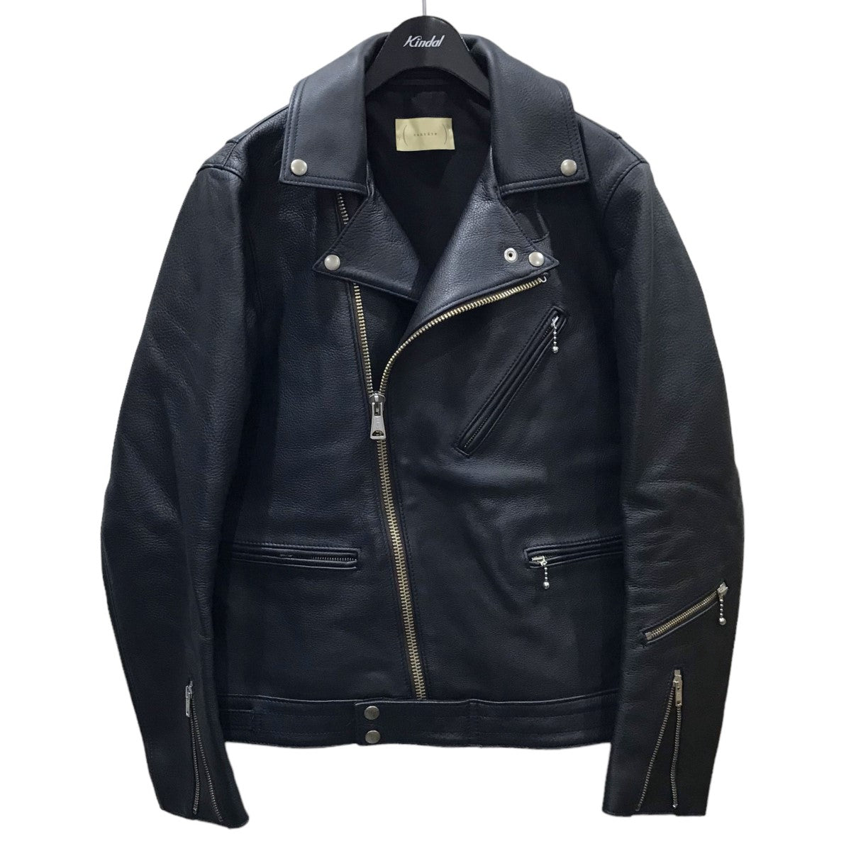 cantate(カンタータ) 23AW ダブルライダースジャケット British Leather Jacket ブリティッシュレザージャケット  23AWCA0402 23AWCA0402 ブラック サイズ 48｜【公式】カインドオルオンライン ブランド古着・中古通販【kindal】