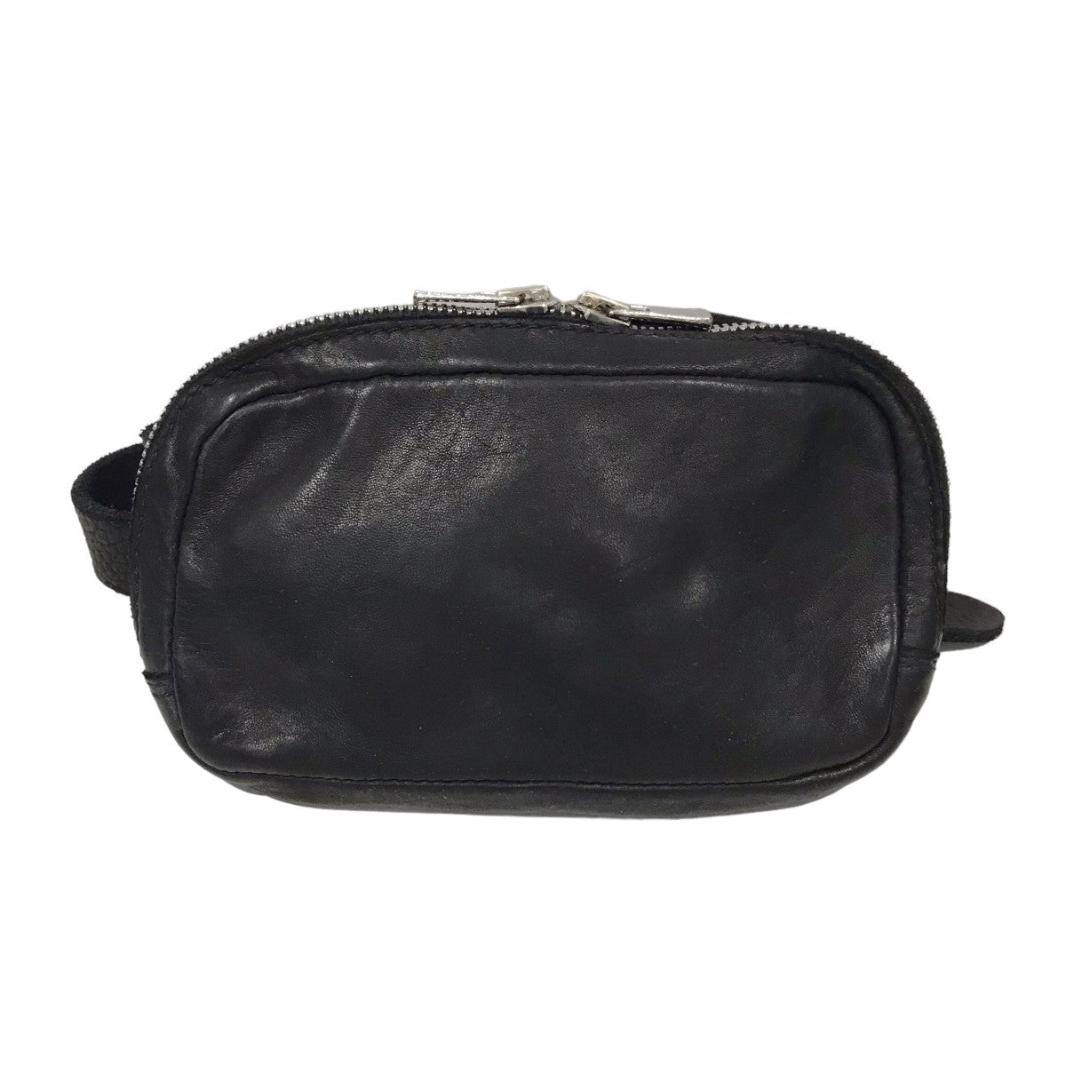 GUIDI(グイディ) ホースレザー ショルダーバッグ SOFT HORSE FULL GRAIN FULL FANNY PACK S ソフト ホースフルグレイン ファニーパック BV03 BV03 ブラック｜【公式】カインドオルオンライン ブランド古着・中古通販【kindal】