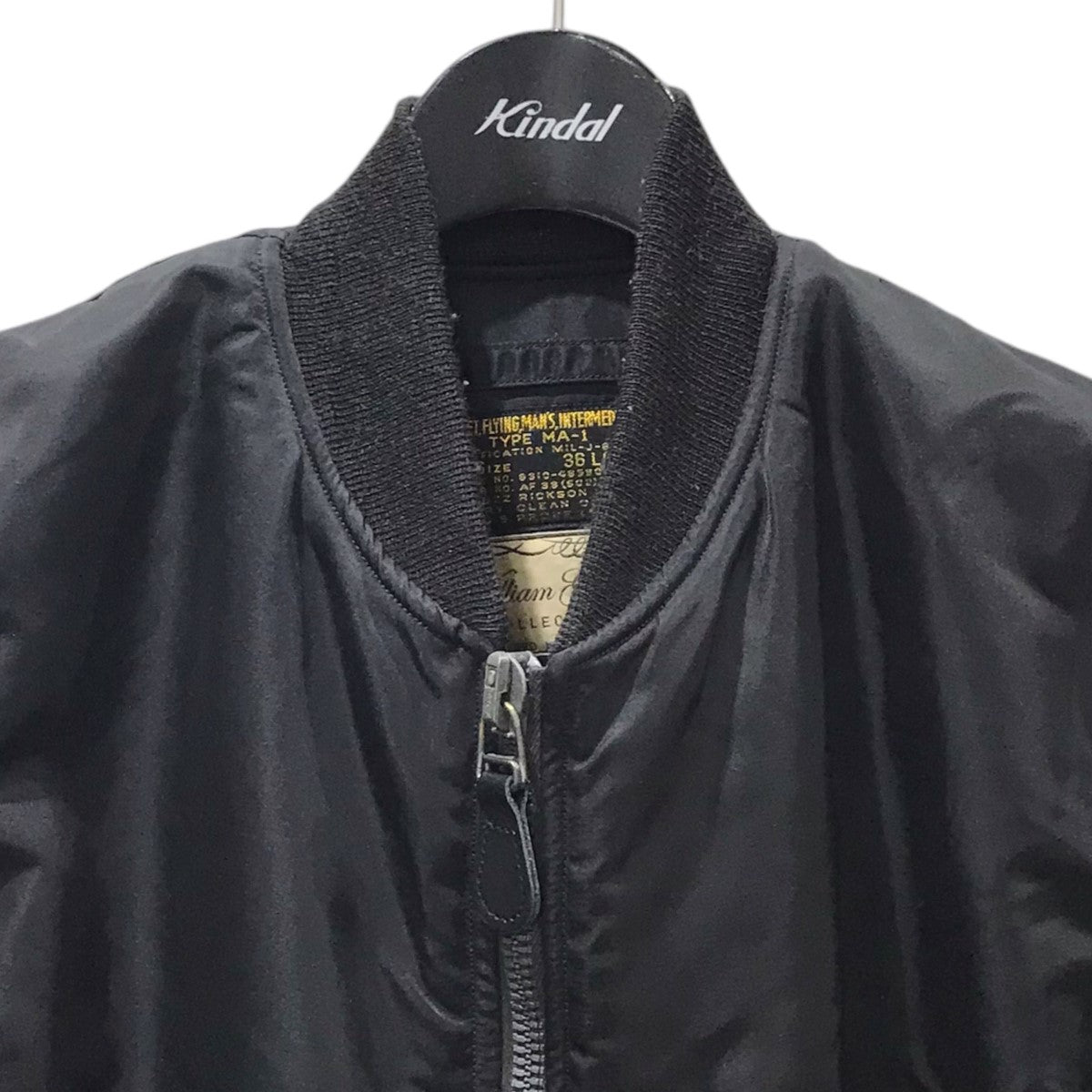 フライトジャケット type BLACK MA-1 SLENDER LONG WILLIAM GIBSON COLLECTION ウィリアムギブソン コレクション BR12667
