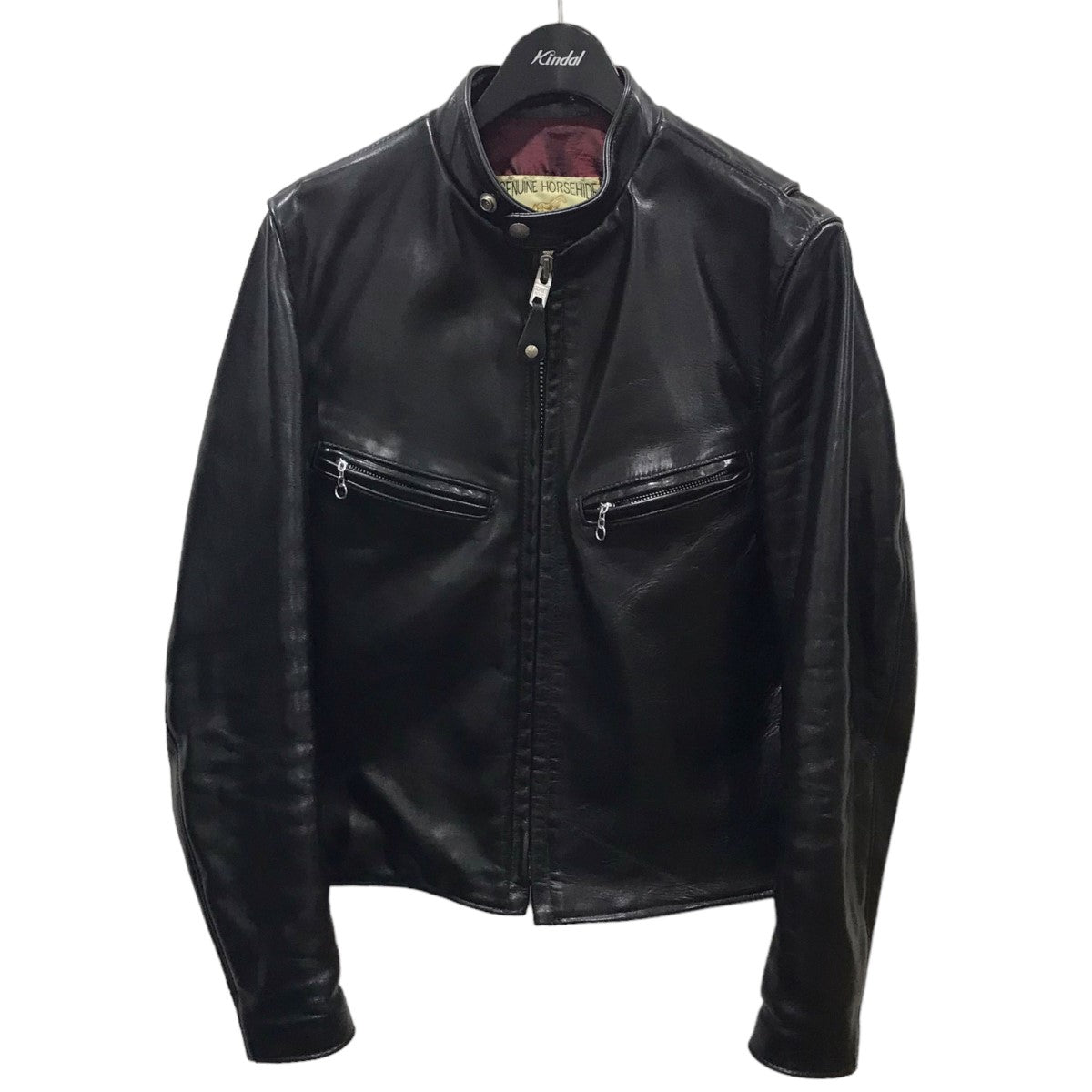 Schott(ショット) シングルライダースジャケット 641XXH HORSEHIDE CAFE RACER 7ホースハイド カーレーサー417  7417 ブラック サイズ 34｜【公式】カインドオルオンライン ブランド古着・中古通販【kindal】