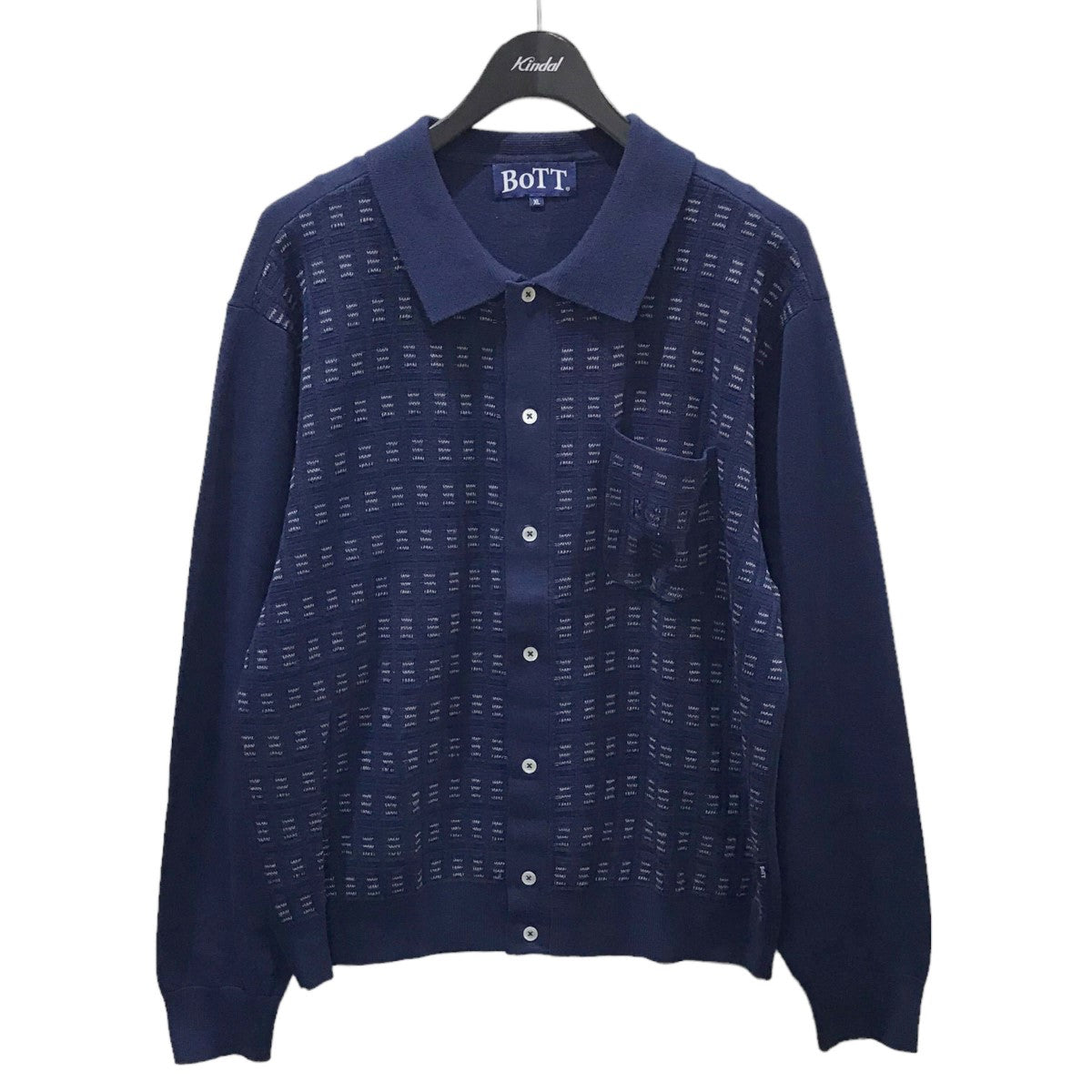 BoTT(ボット) ニットポロシャツ Button Down Knit Polo ボタンダウンニットポロ 233BoTT16 233BoTT16  ネイビー サイズ XL｜【公式】カインドオルオンライン ブランド古着・中古通販【kindal】