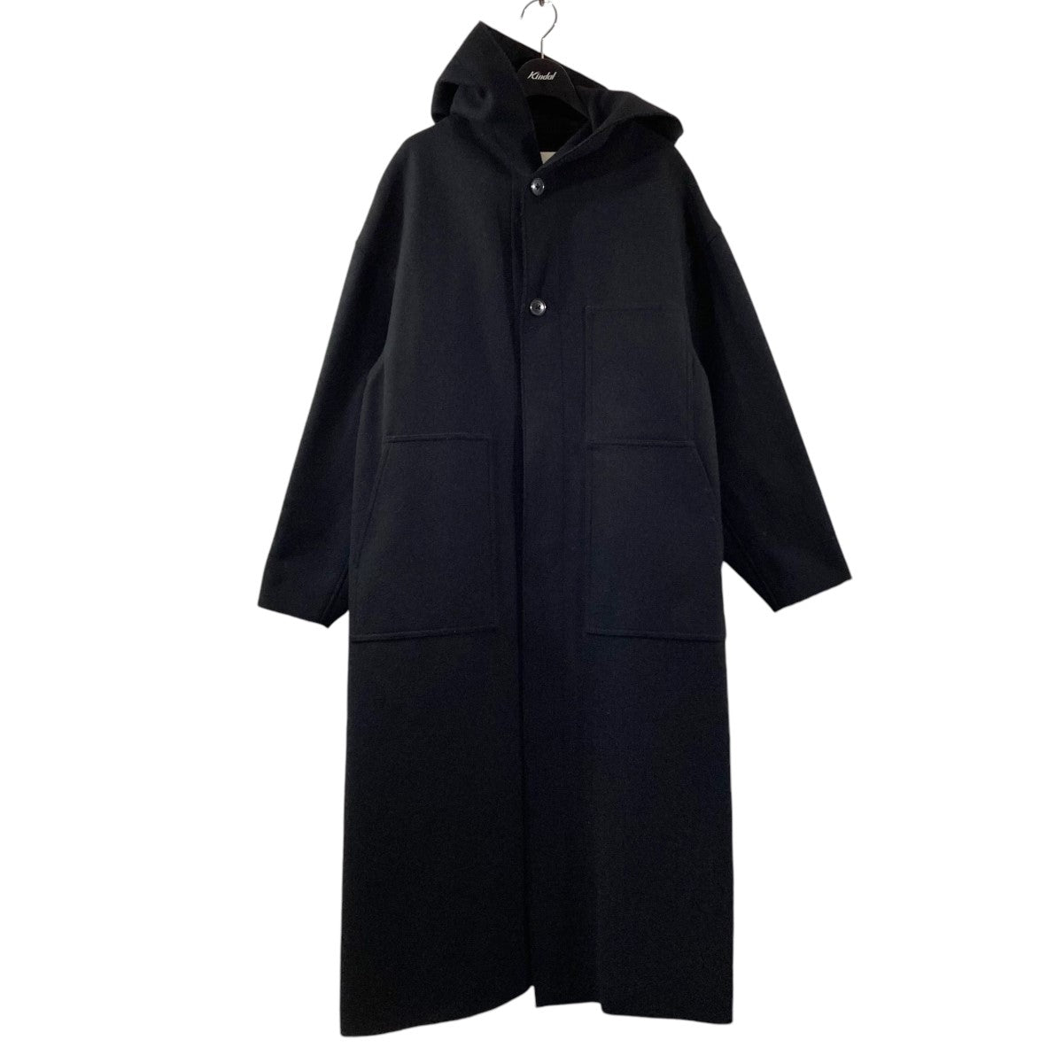 HYKE(ハイク) 21AWMELTON HOODED WORK COATメルトンフードコート222-17357 222-17357 ブラック サイズ  1(S)｜【公式】カインドオルオンライン ブランド古着・中古通販【kindal】