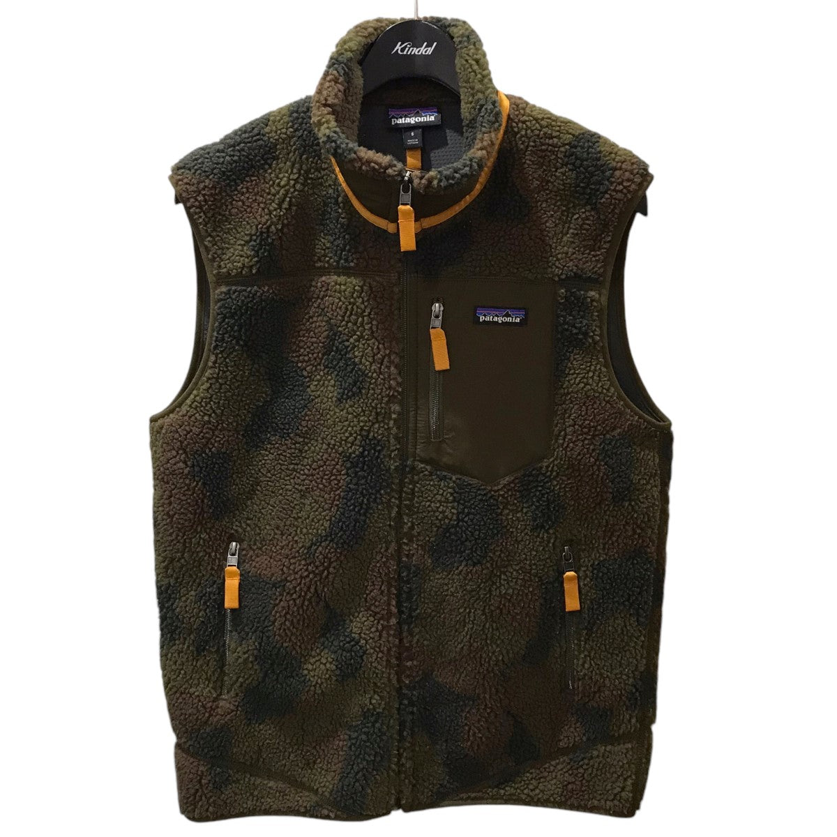 Patagonia(パタゴニア) カモフラ柄ジップアップフリースベスト Classic Retro-X Vest クラシックレトロエックスベスト  23048FA18 23048FA18 ブラウン・グリーン サイズ S｜【公式】カインドオルオンライン ブランド古着・中古通販【kindal】