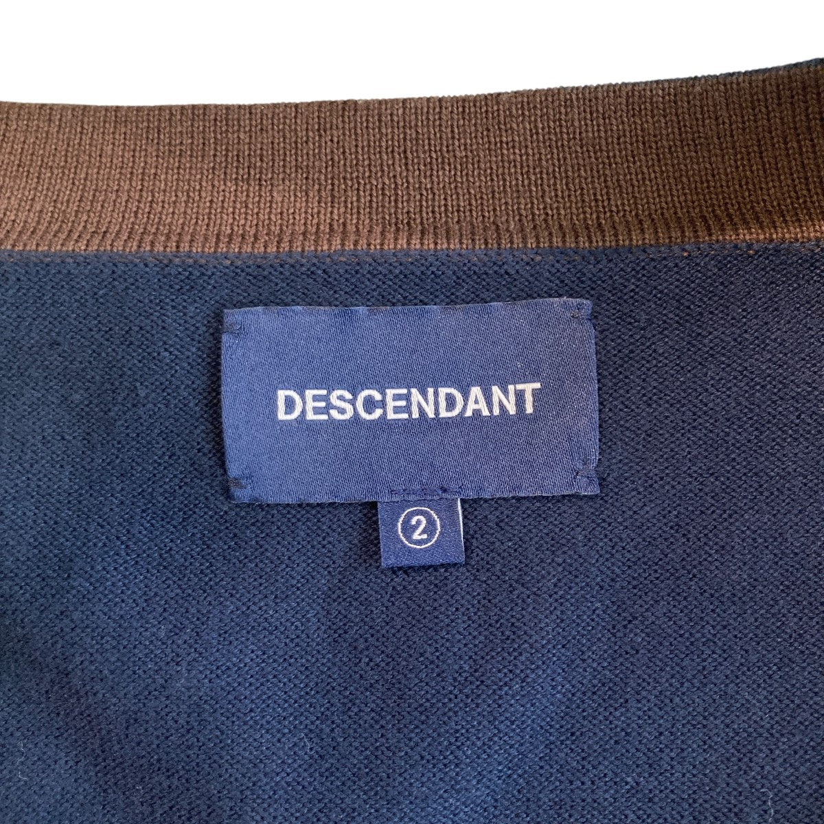 DESCENDANT NURSE KNIT CARDIGANカーディガン242MADS-KNM01 古着・中古-5枚目のアイテム画像