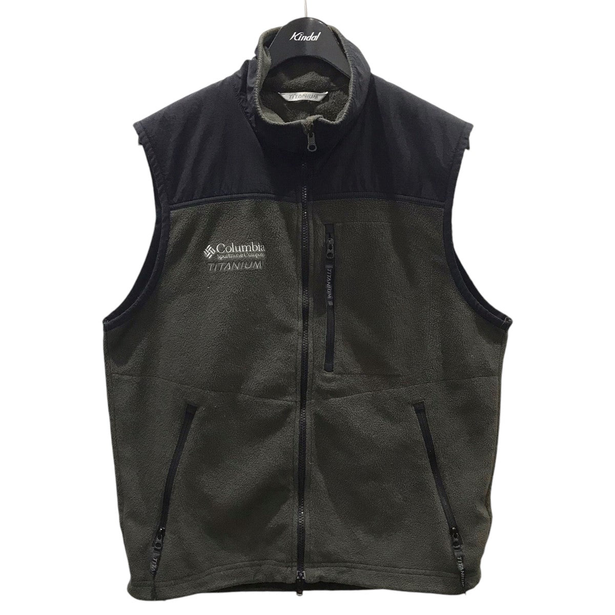 Columbia ジップアップフリースベスト TITANIUM タイタニウム 古着・中古-1枚目のアイテム画像
