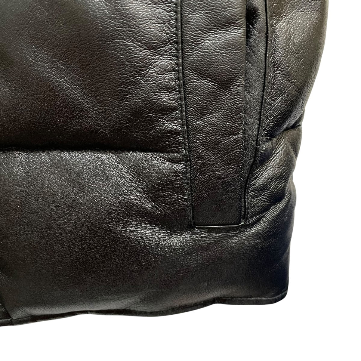 レザーダウンベストダウンベスト