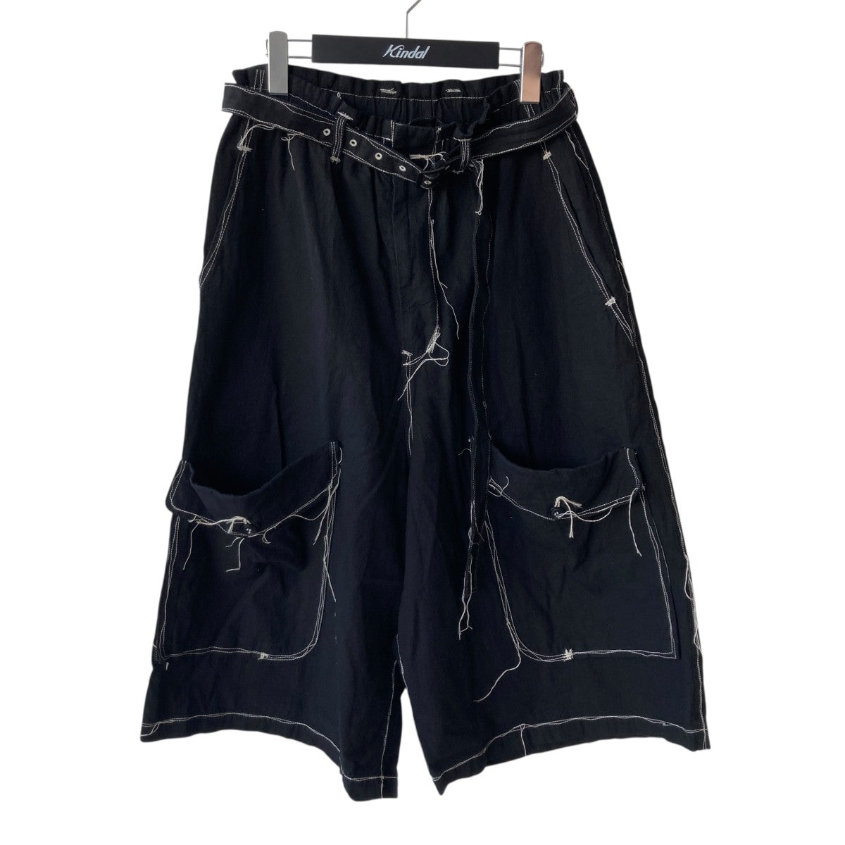 Y's ワイズ　サルエルハーフパンツ ワイズY's ワイドサルエルパンツ 黒1 (K-159517) | DCブランド