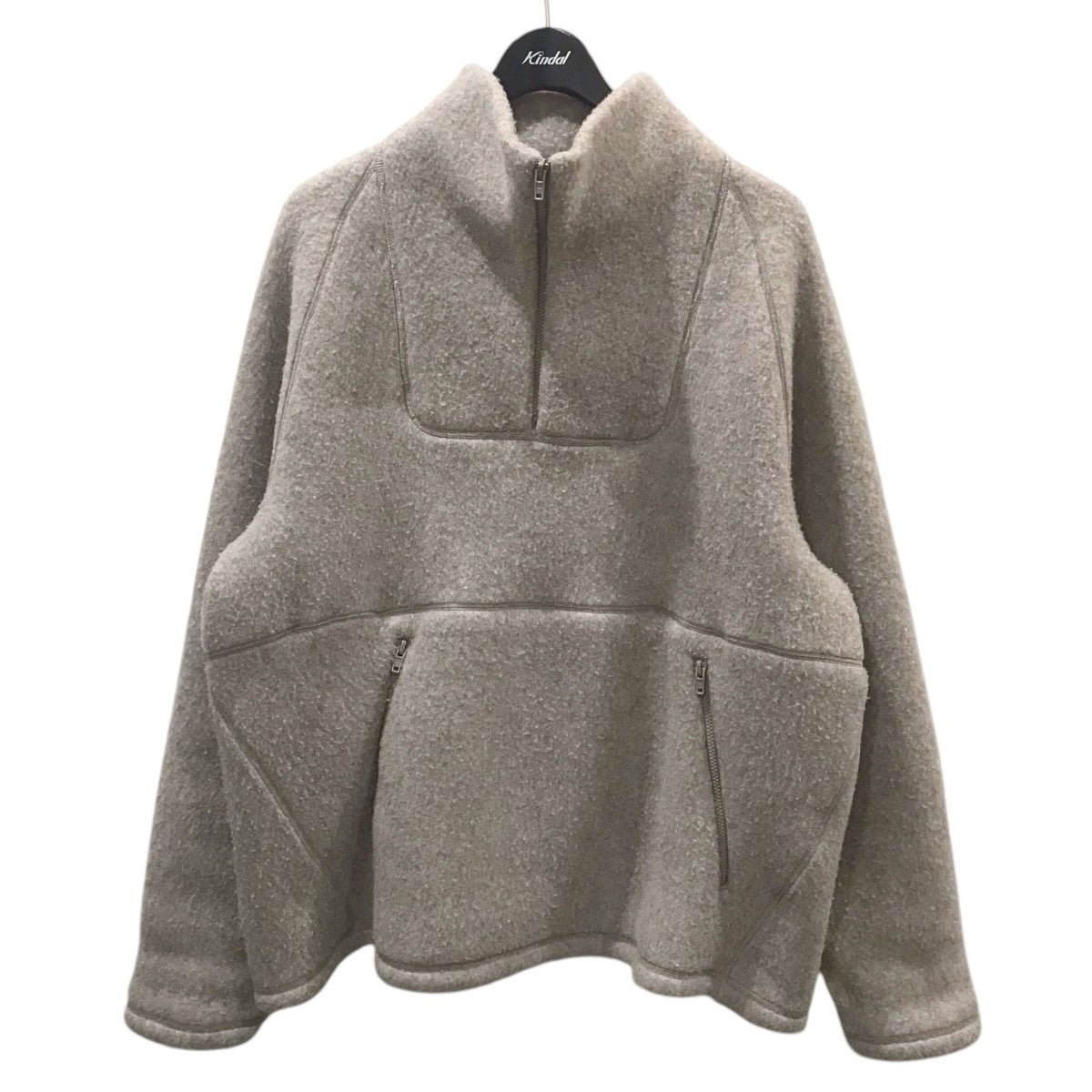 YAECA(ヤエカ) プルオーバーフリースジャケット NATURAL WOOL