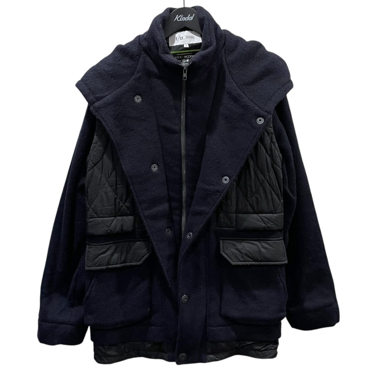 20AW ジップアップフーデッドジャケット LAYER RECYCLE WOOL BLOUSON レイヤーリサイクルウールブルゾン F2002FCMC00005R