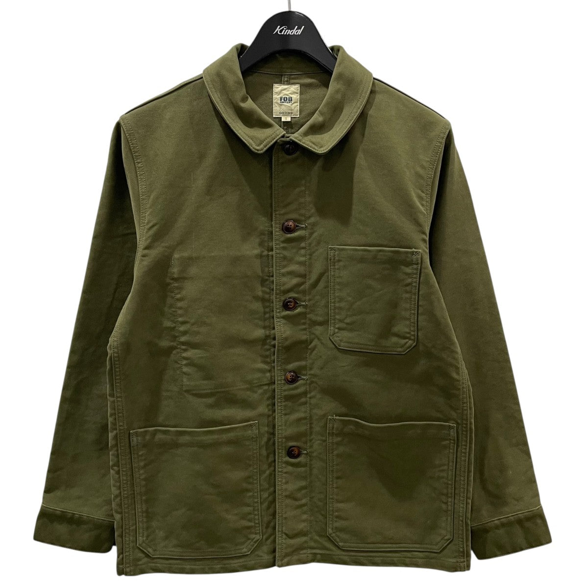 OUTIL モールスキン　ジャケット　カバーオール outil VESTE GABARRET モールスキンカバーオール サイズ 3