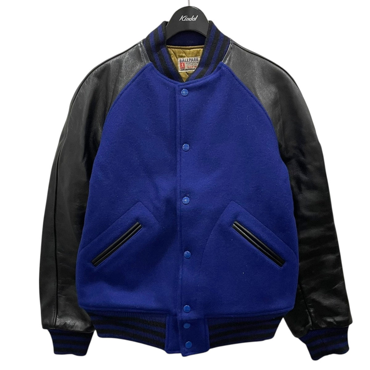 Joe McCOY(ジョーマッコイ) 袖レザースタジャン BALLPARK SPORTSWEAR