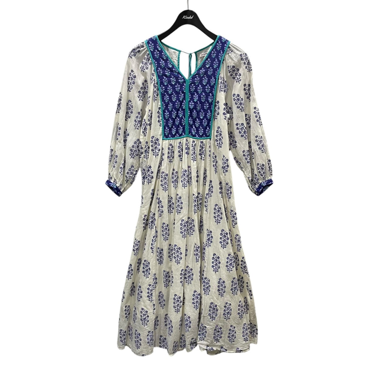 バーバリー　コットンワンピース ne Quittez pas｜コットン ボイル ストライプ ギャザー ドレス