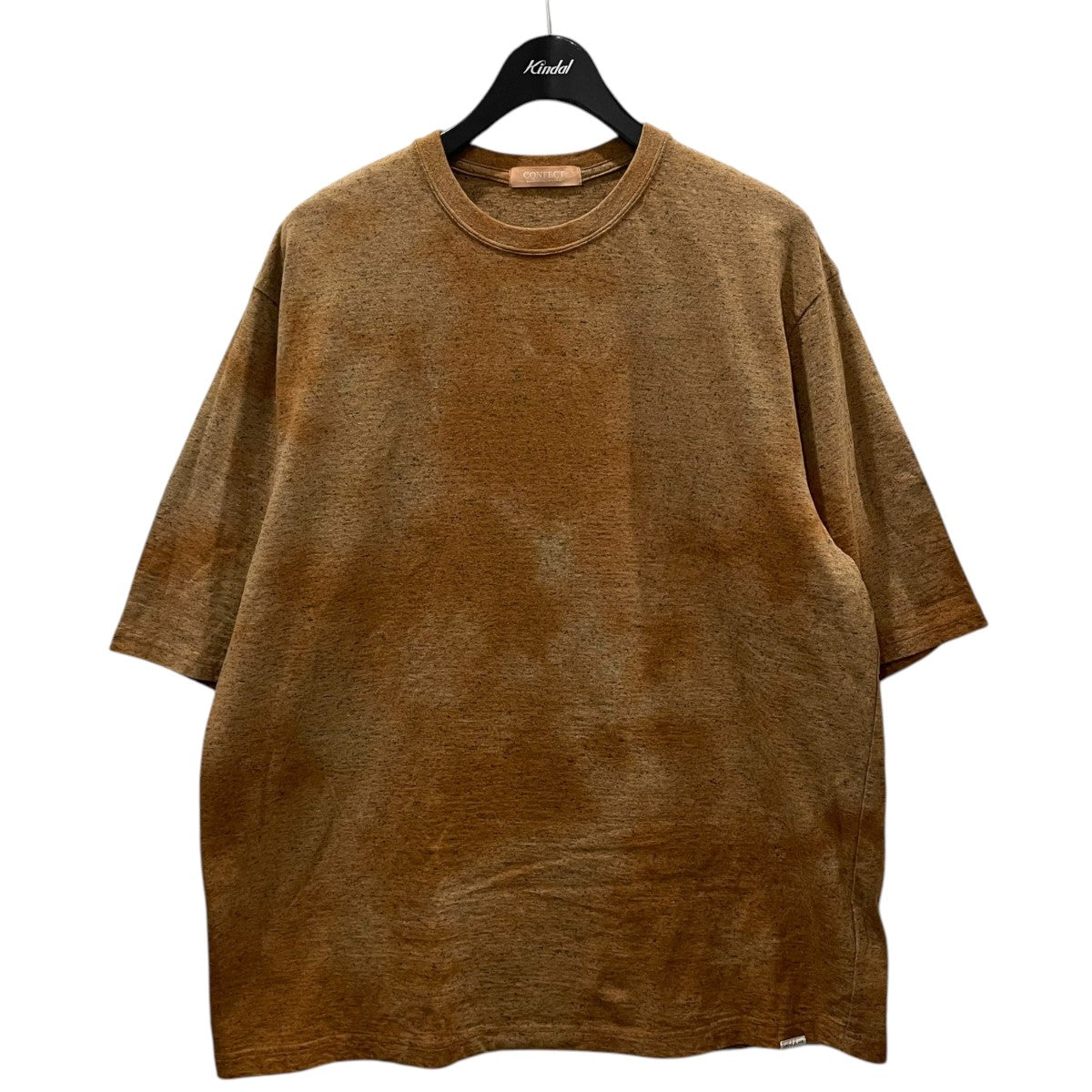 nestrobe confect クルーネックムラ染めTシャツ UpcycleLino アップサイクルリノ 02242-0064 古着・中古-1枚目のアイテム画像
