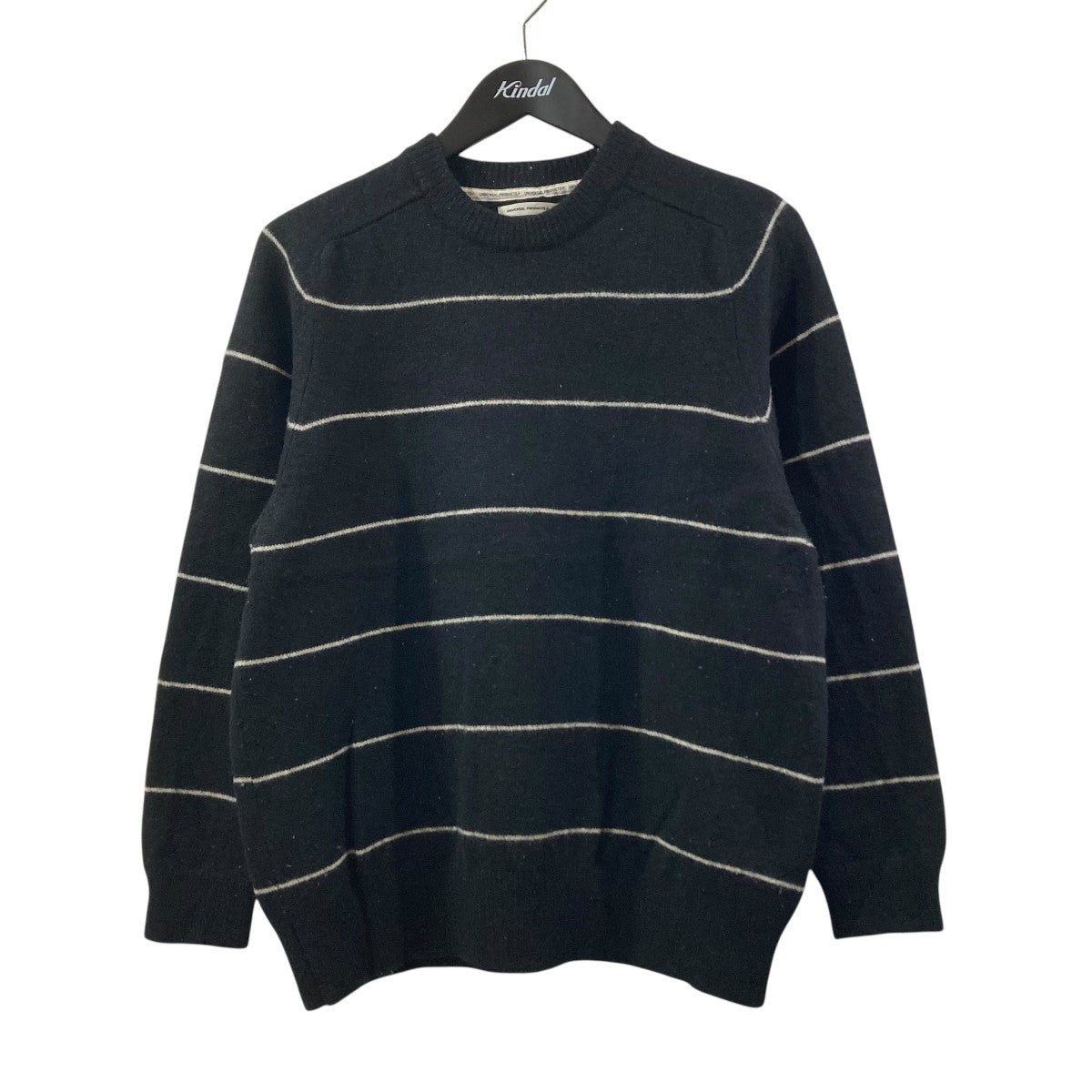 universal products メリノウールボーダークルーネックニット UNIVERSAL PRODUCTS．(ユニバーサルプロダクツ) MERINO WOOL BORDER