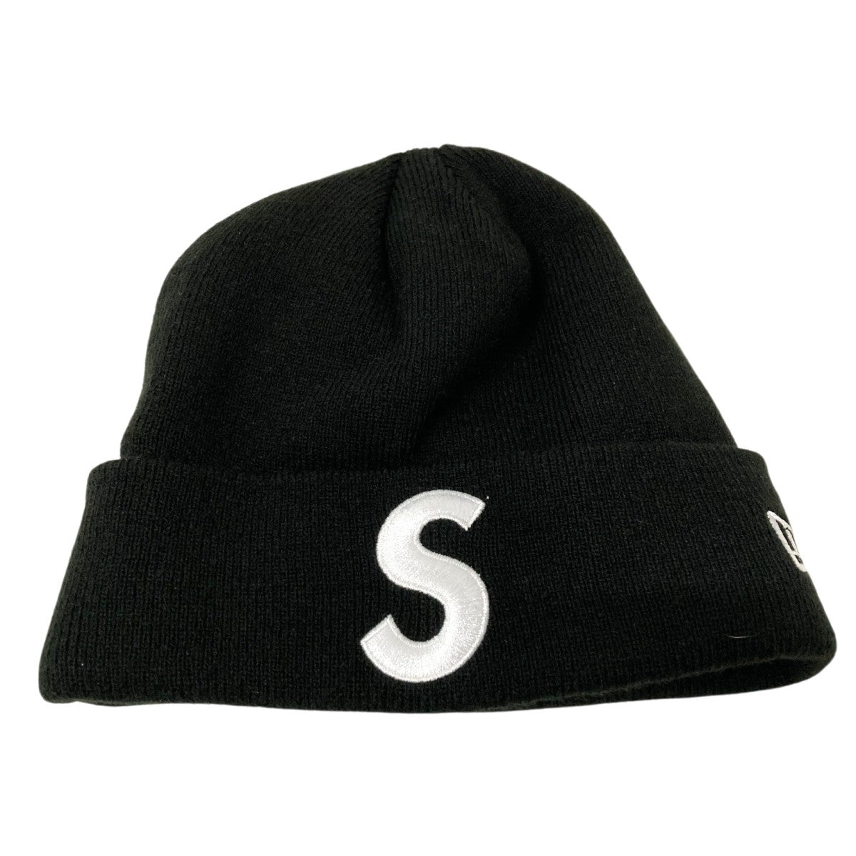 Supreme(シュプリーム) New Era S Logo Beanieニット帽 ブラック