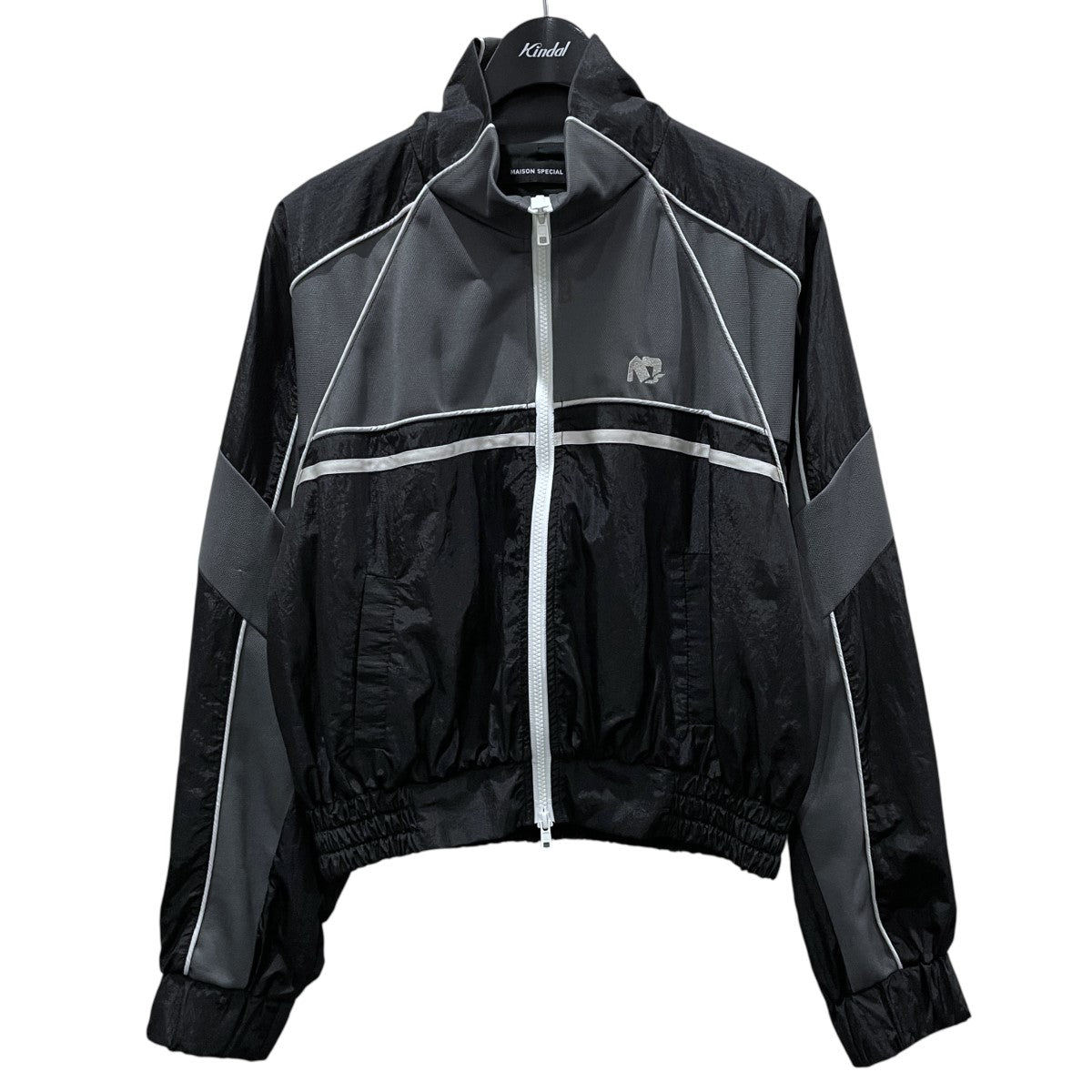 最終価格　値下げ不可　CUT COMBI TRUCK JACKET Black MAISON SPECIAL(メゾンスペシャル) ジップアップジャケット Cut