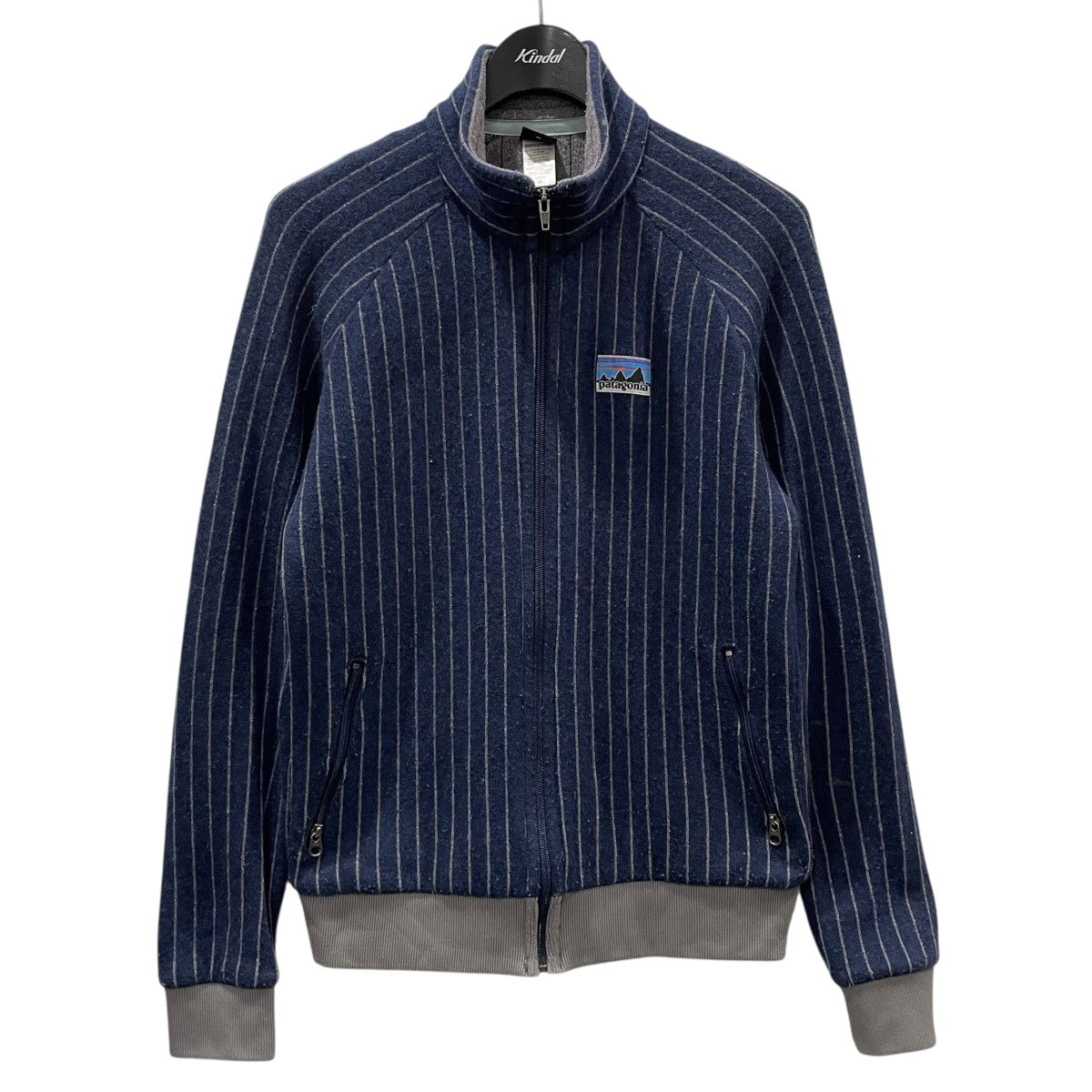 00's patagonia キルトアゲインジャケット ストライプ柄 USA製 Patagonia(パタゴニア) ストライプ柄ジップアップジャケット