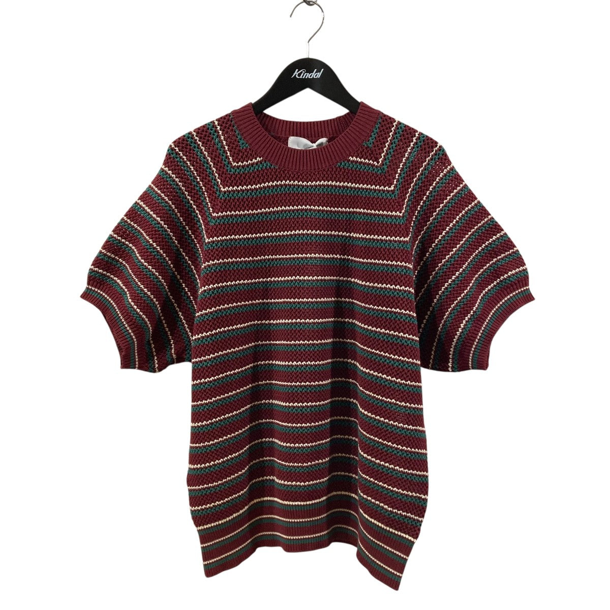 SUGARHILL MULTI STRIPE COTTON KNIT TEE半袖ニット23SSKN05 古着・中古-1枚目のアイテム画像