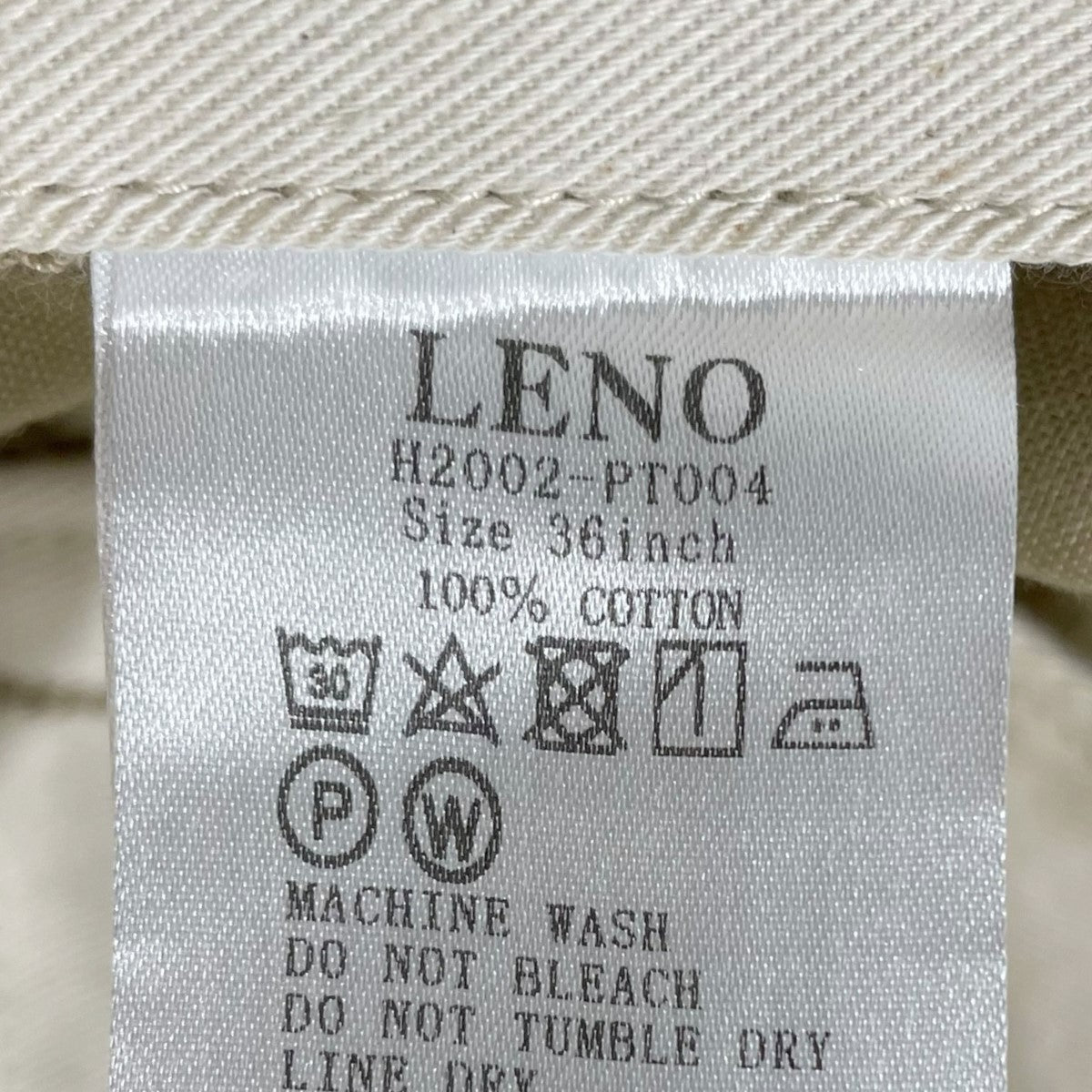 LENO チノパンツ WIDE CHINO TROUSERS ワイドチノトラウザーズ H2002-PT004 古着・中古-5枚目のアイテム画像