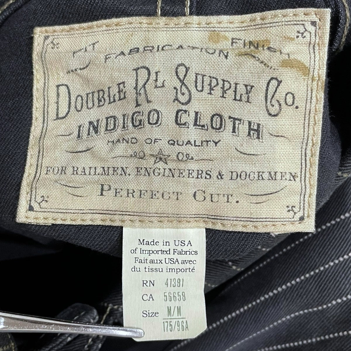 RRL ストライプ柄ジャケット EMPIRE WORK JACKET エンパイアワークジャケット 4700000378 古着・中古-6枚目のアイテム画像