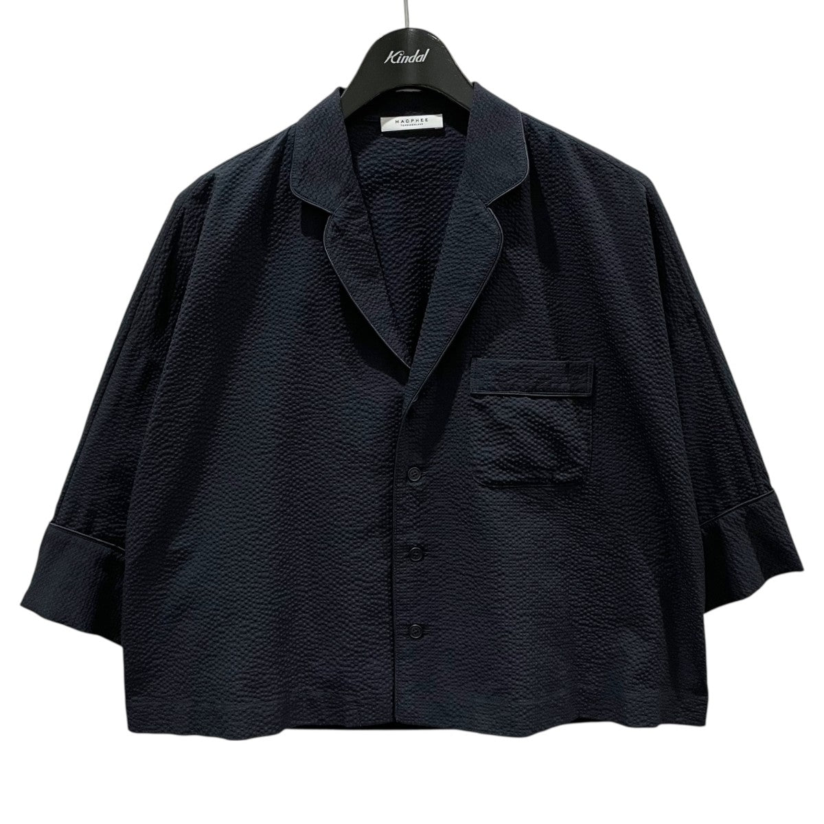 MACPHEE コットンポリエステルサッカー パジャマシャツジャケット 12-07-32-07431 古着・中古-1枚目のアイテム画像