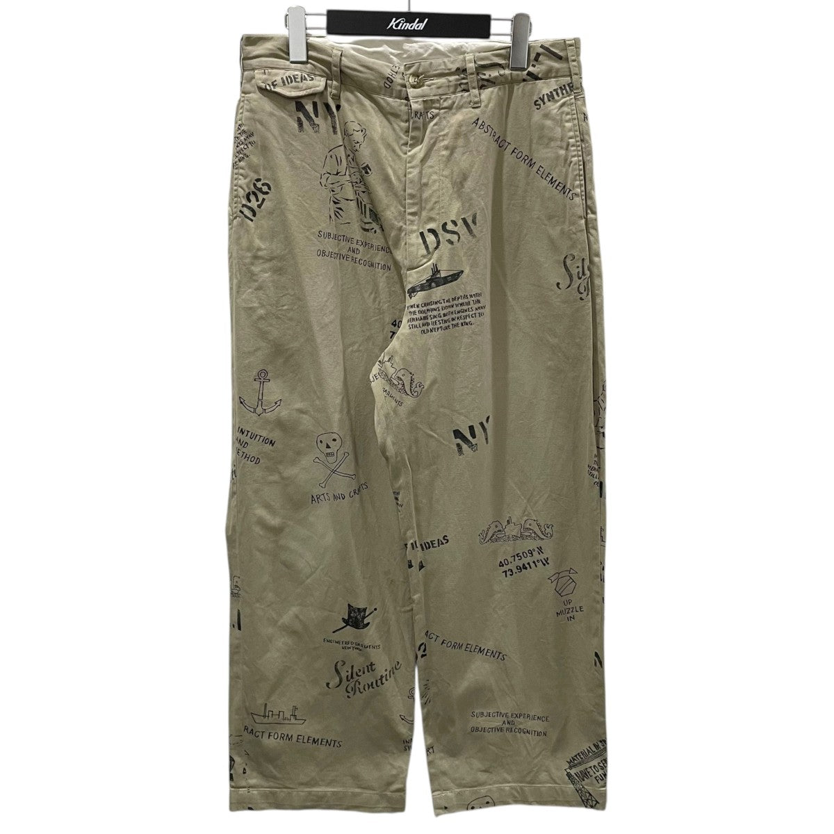 パンツ Officer Pant - Graffiti Print Flat Twill Officer Pant - Graffiti Print Flat Twill ENGINEERED GARMENTS