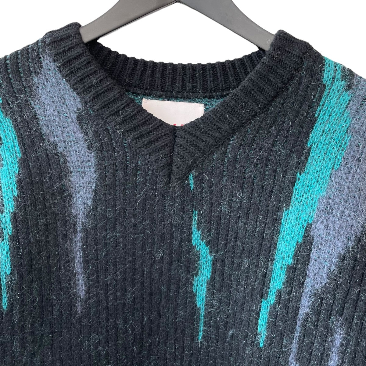 ORIMI MIDNIGHT SWEATERVネックニットセーターA22502 古着・中古-3枚目のアイテム画像