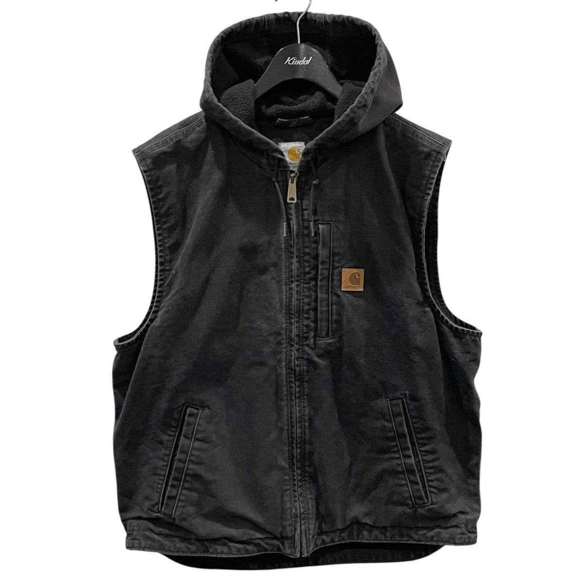 Carhartt ジップアップベスト　古着 CarHartt(カーハート) ジップアップフーデッドベスト Hooded Vest Duck