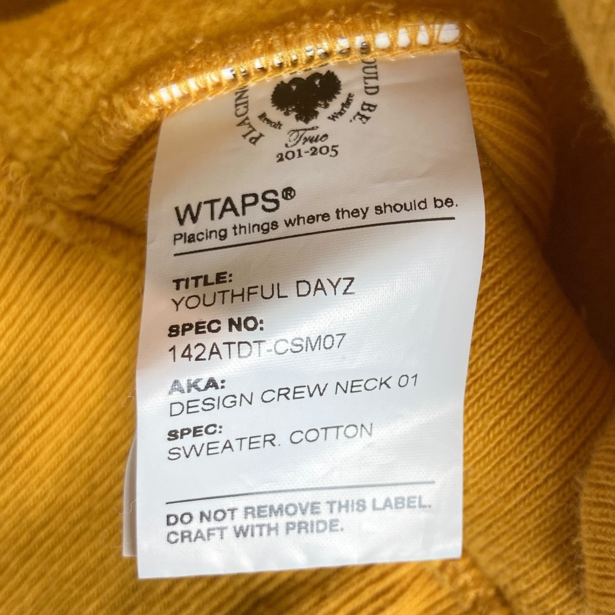 DESIGN CREWNECKスウェットトレーナー142ATDT-CSM07