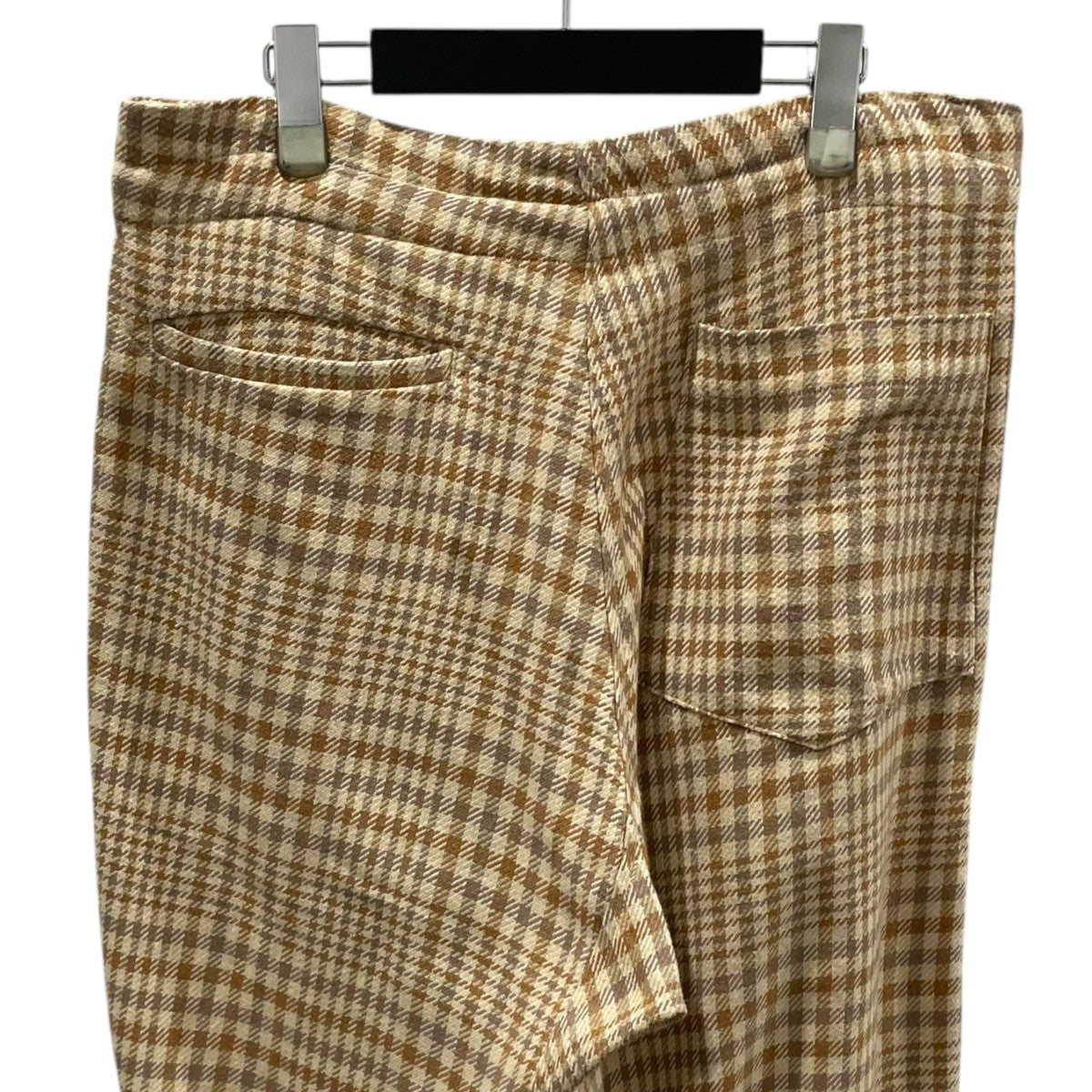 23SS チェック柄パンツ WIDE DROP CROTCH PANTS NICOLE PLAID ワイドクロップクロッチパンツ ニコルプレイドM31306-26