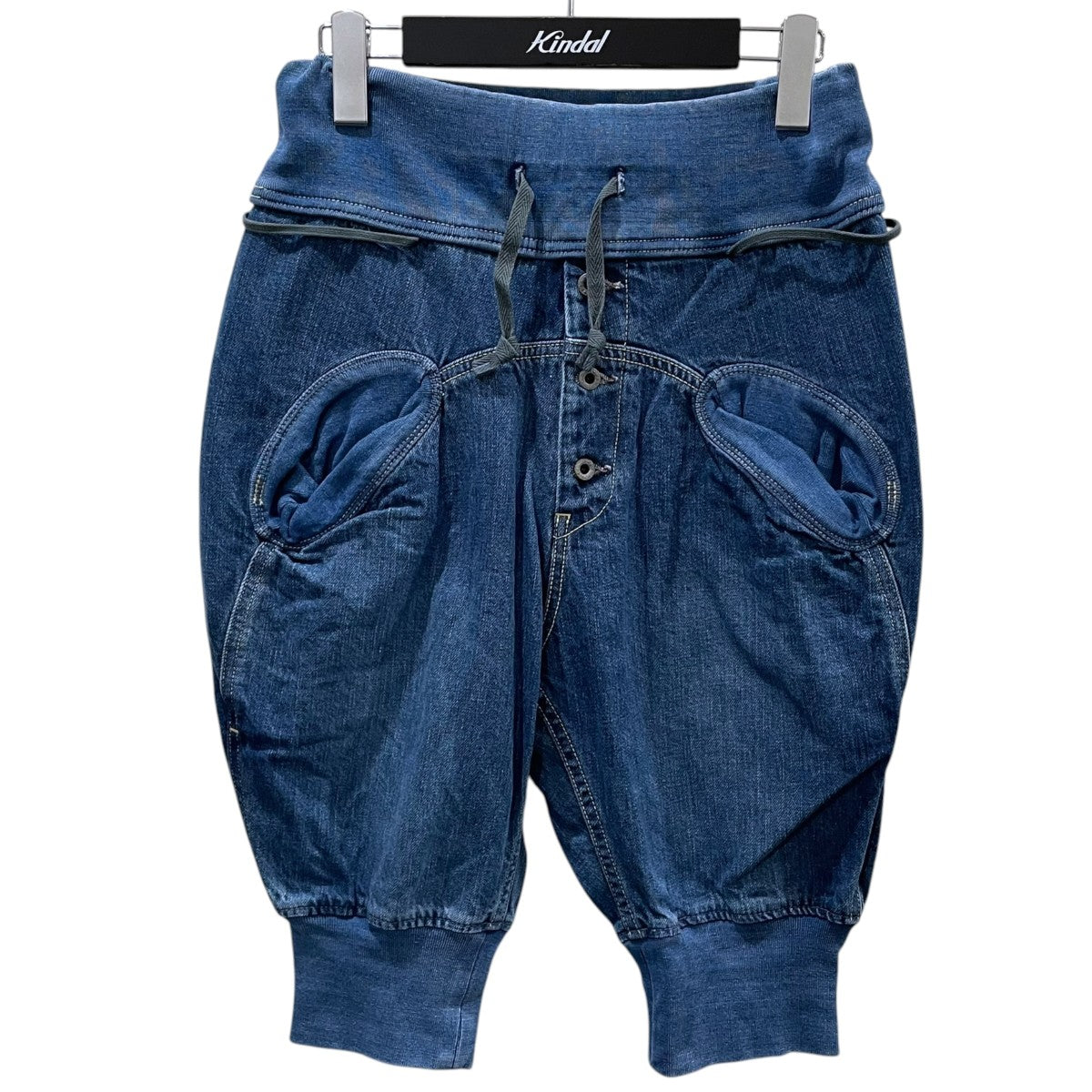 KAPITAL 12ozデニム サルエルヌーベルショートパンツパンツEK-358 古着・中古-1枚目のアイテム画像