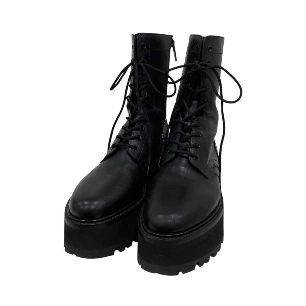 CELINE(セリーヌ) レースアップロングブーツ ブラック サイズ 41