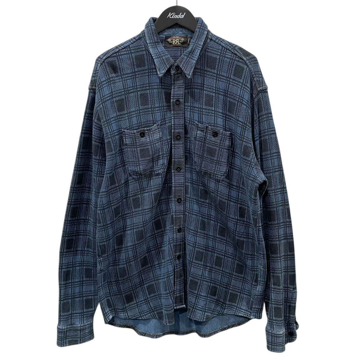 チェック柄シャツ KNIT PLAID WORKSHIRT ニットプレイドワークシャツ 782799959001