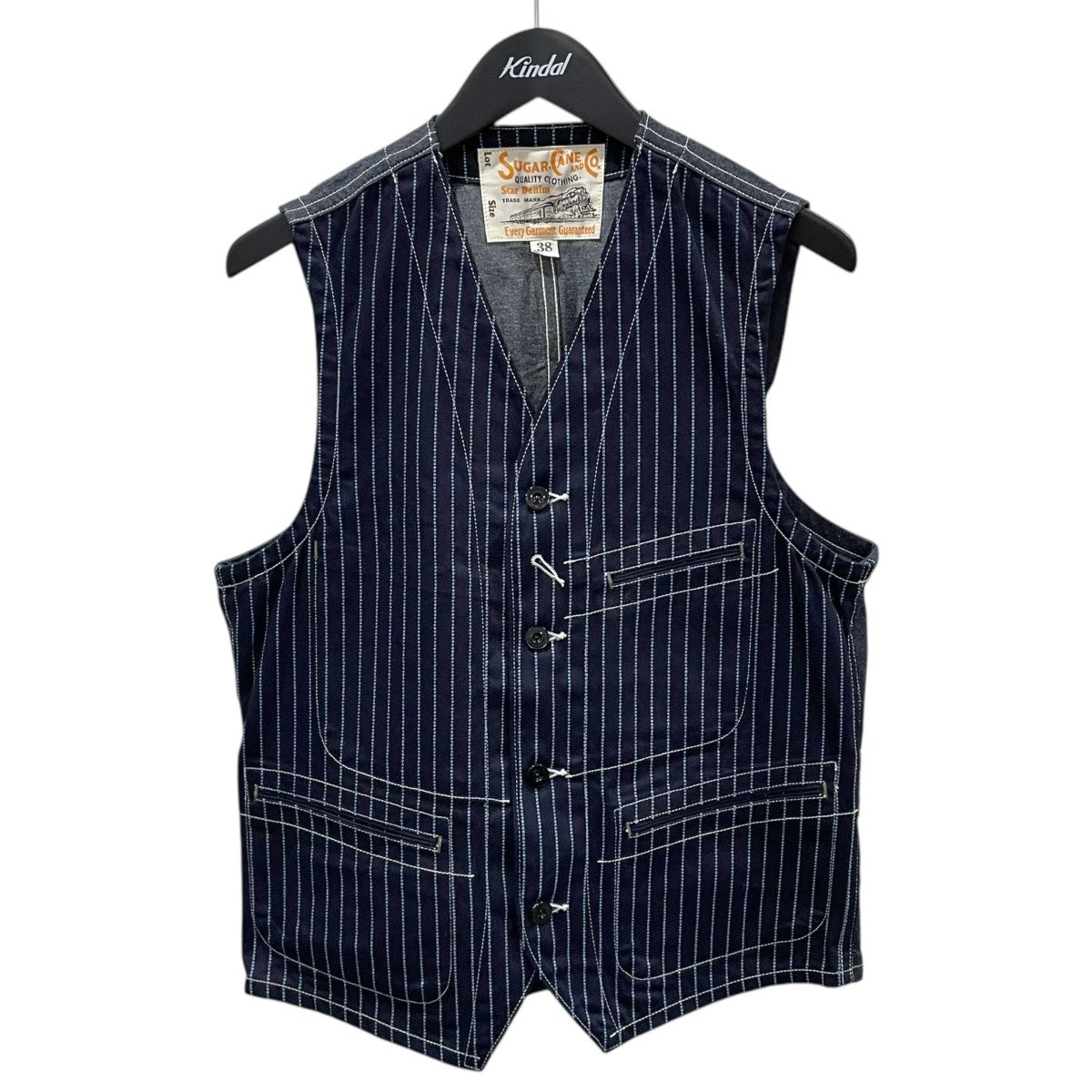 ウォバッシュストライプ柄ワークベスト 9oz. WABASH STRIPE WORK VEST