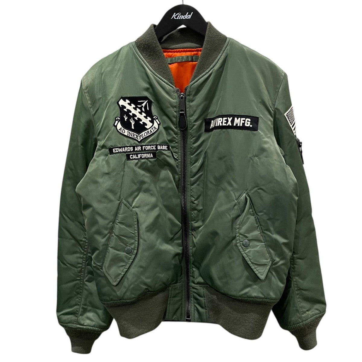 AVIREX(アビレックス) ジップアップリバーシブル中綿ジャケット MA-1 X