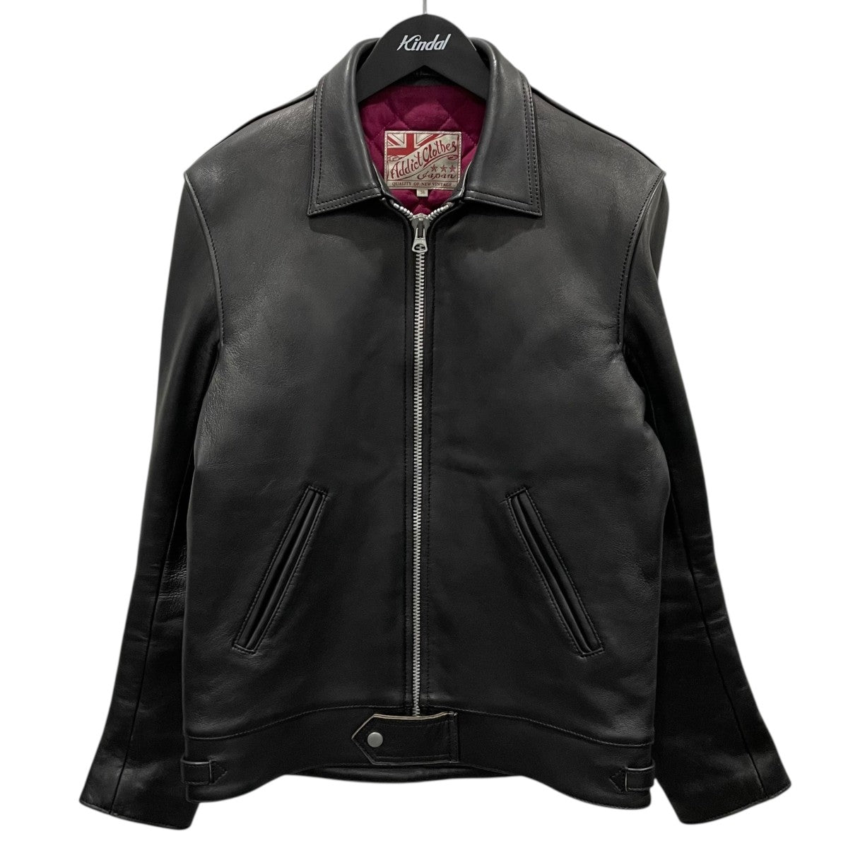 ジップアップレザージャケット CENTER-ZIP JACKET センタージップジャケット AD-01