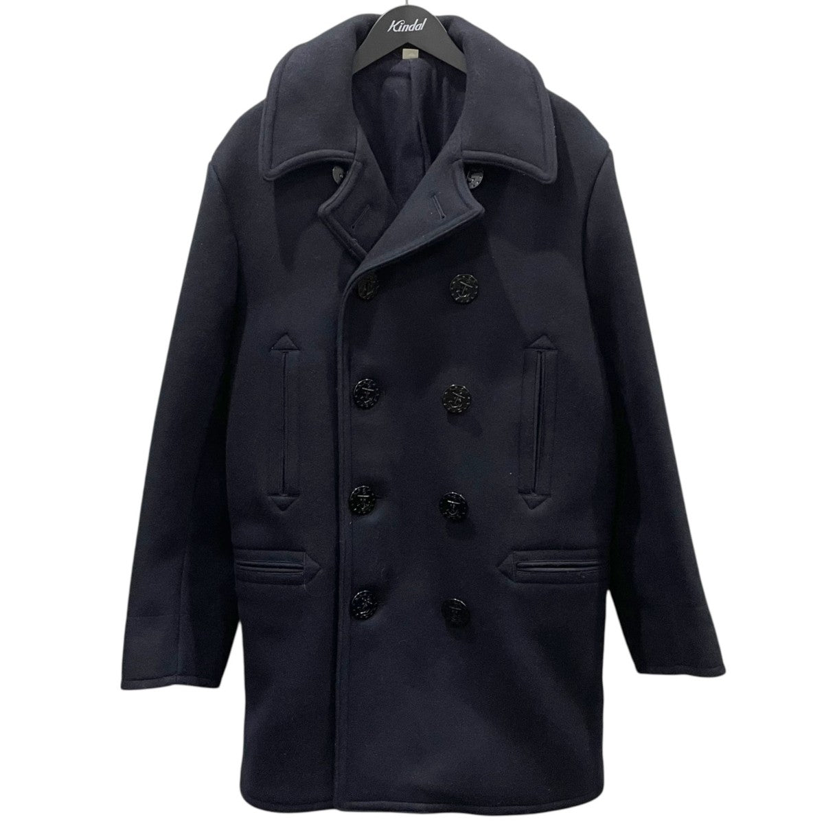 ロングピーコート PEA-COAT LONG MODEL WOOL LINING NAVAL CLOTHING FACTORY BR14146