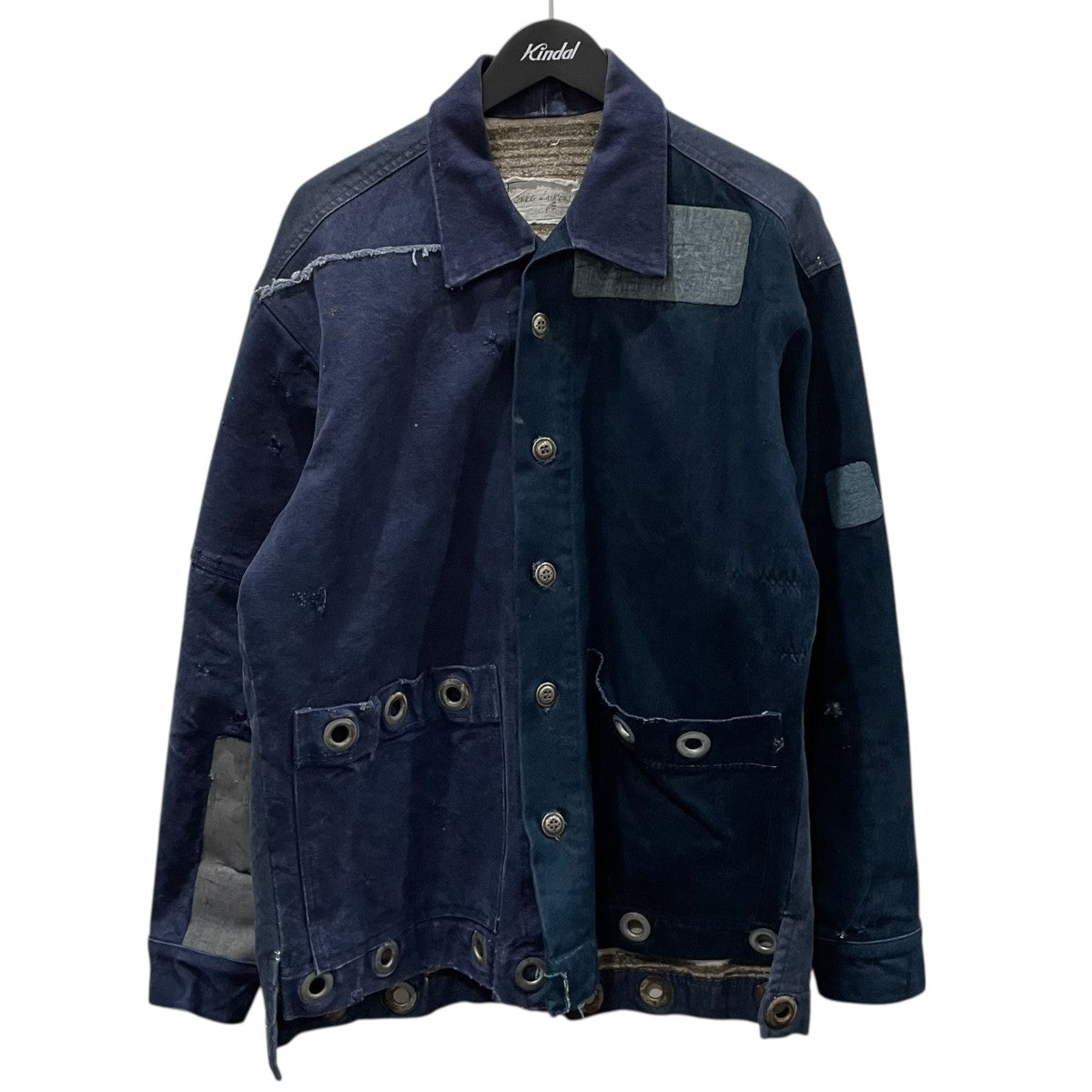 GREG LAUREN(グレッグローレン) リメイクコート ネイビー サイズ 2