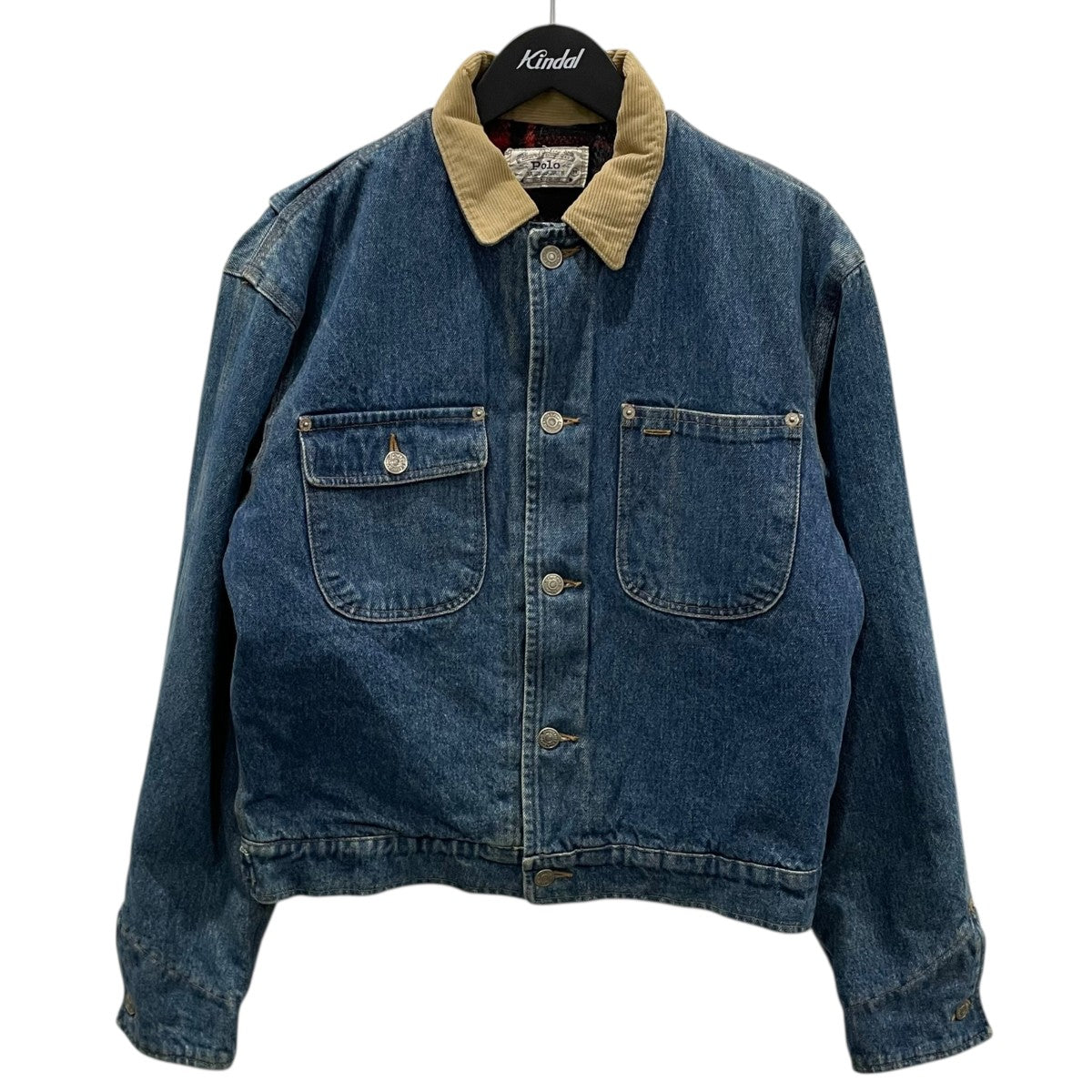 ブランケットライナーコーデュロイ襟デニムジャケット