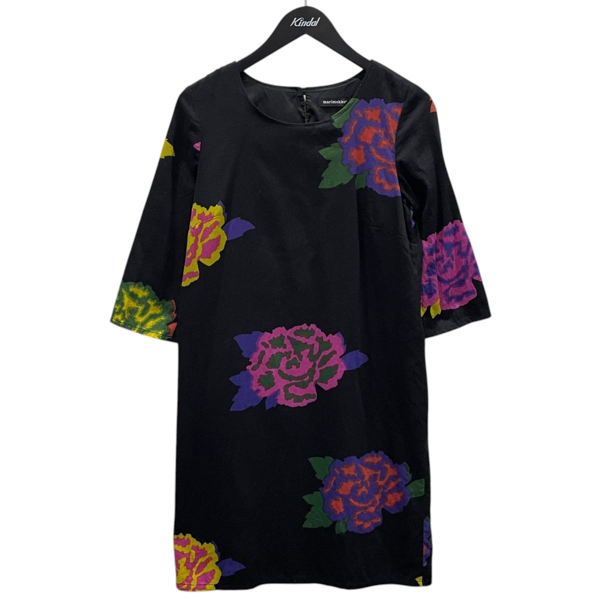 七分袖ワンピース Perhosen Uni Dress ペルホネン ウニ ドレス 52142-36926