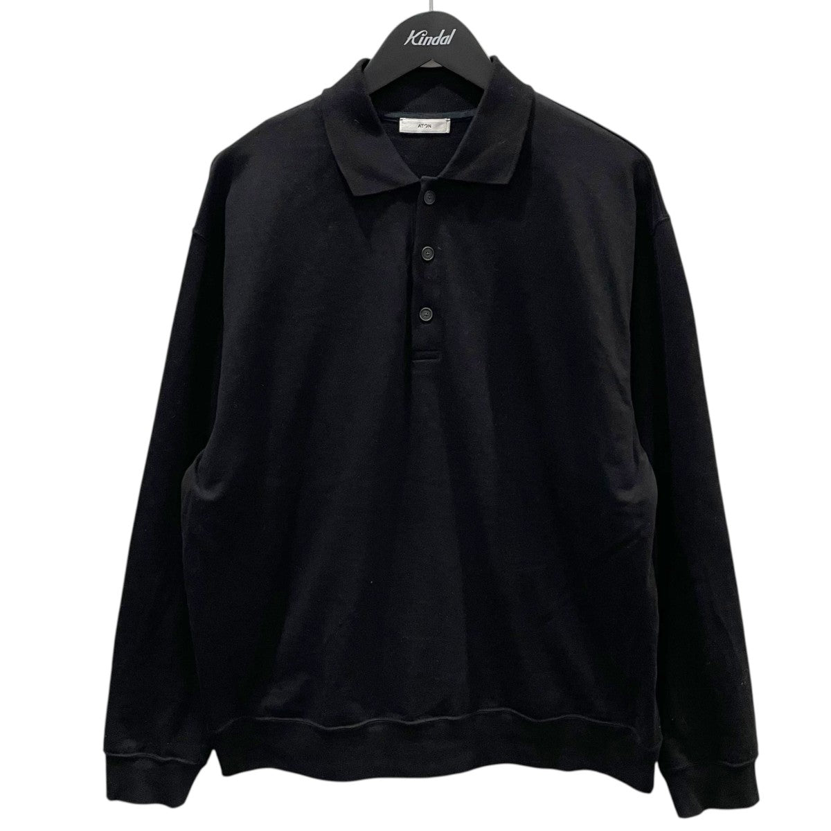ATON(エイトン) 25SS 長袖ポロシャツ SUVIN DOUBLE JERSEY スビン