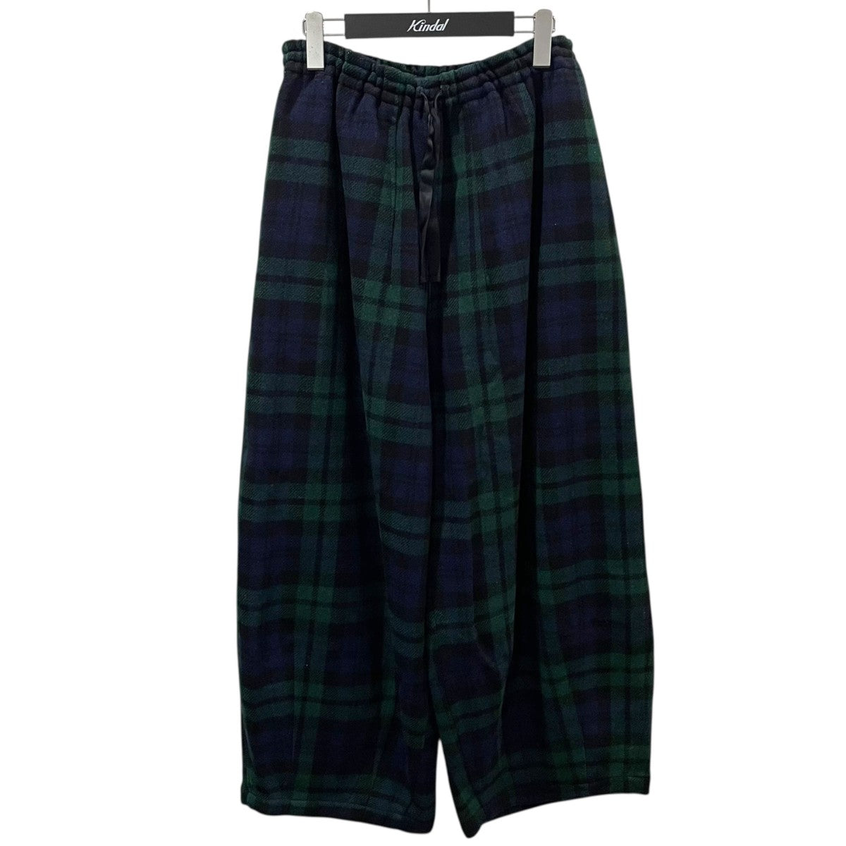 24AW チェック柄ワイドパンツ H.D.P. Pant - Wool Tartan Plaid ヒザデルパンツ ウールタータンプレイド PU104